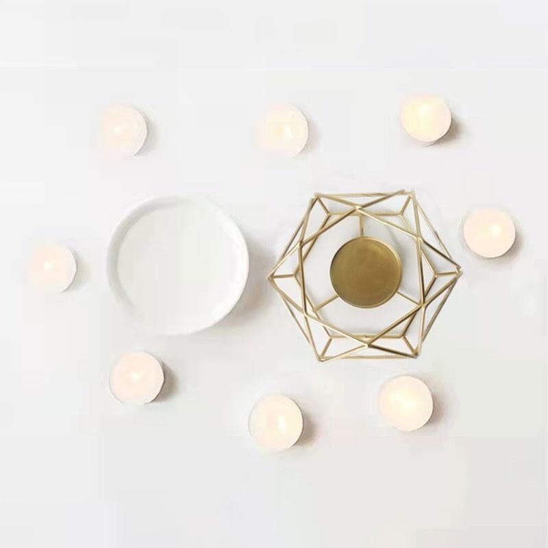 Gold Geometric Ceramic Essential Oil/Wax Melt Burner