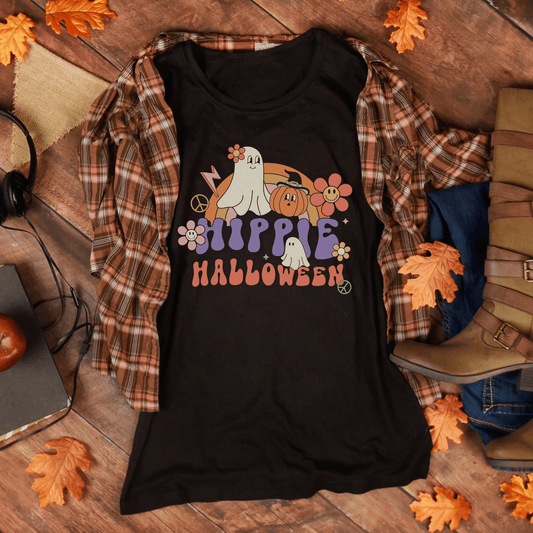 Hippie Halloween Retro T-Shirt