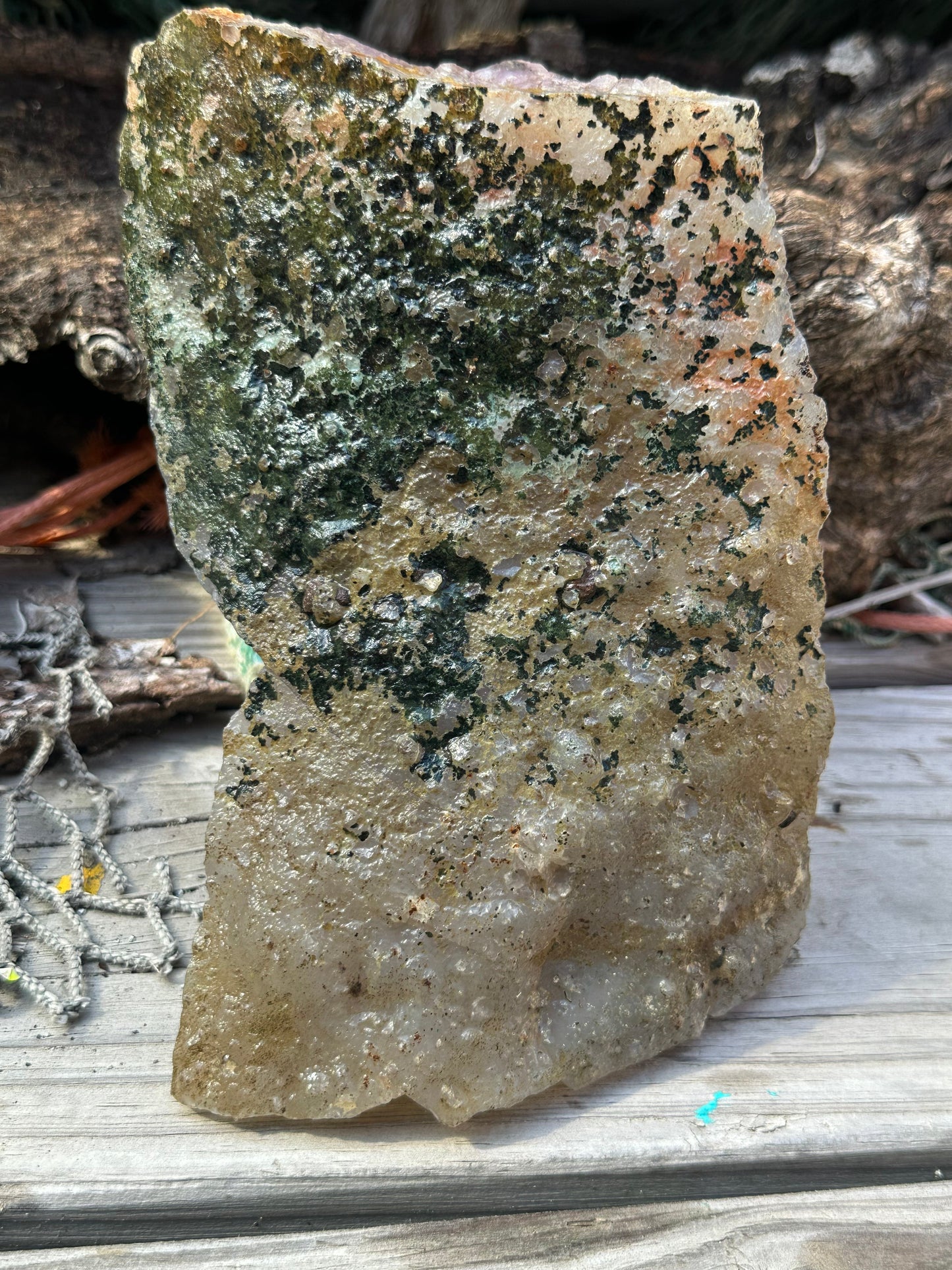 Natural Amethyst Cluster Crystal Specimen-Raw Purple Quartz Geode  (7.9x4.7x2.3)