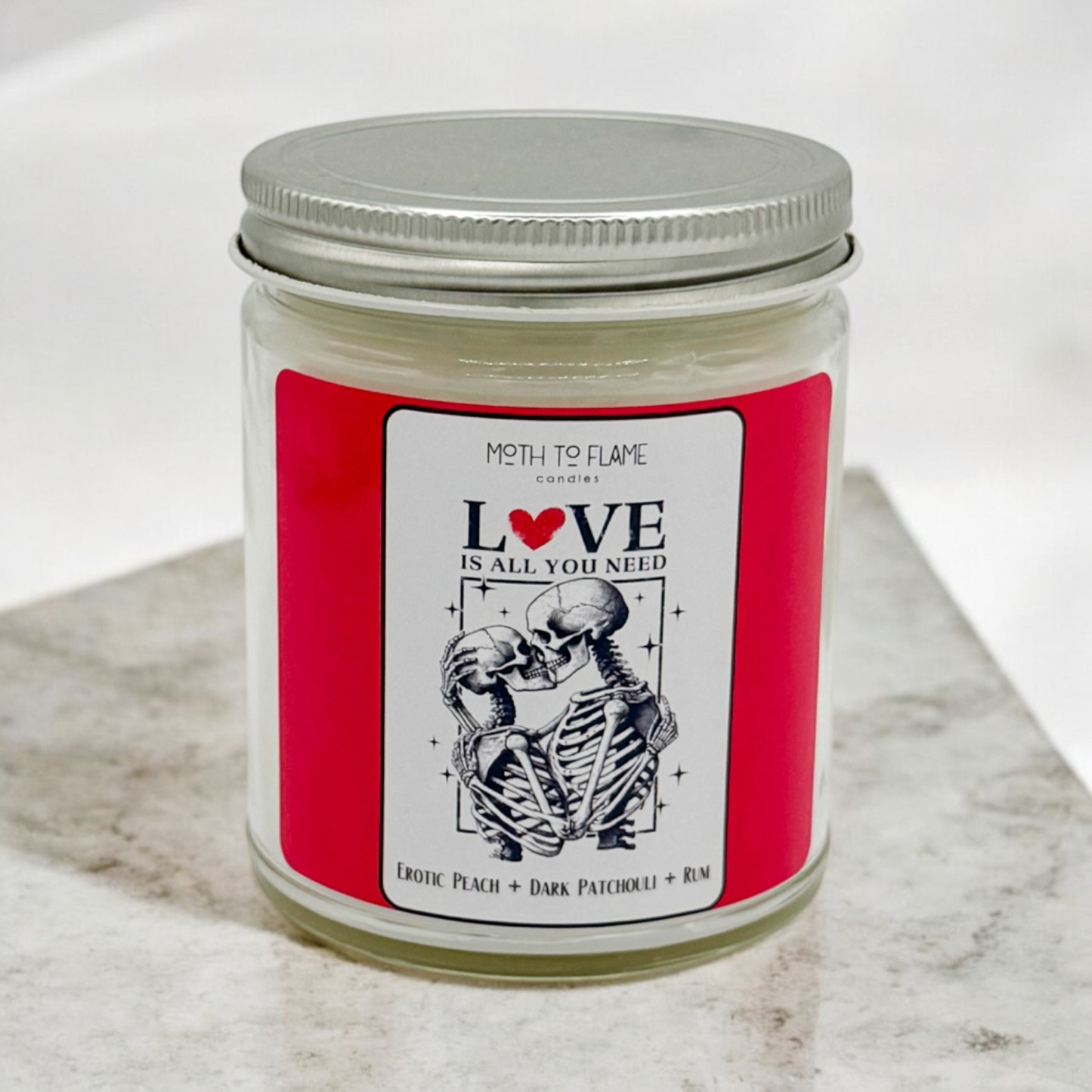 All You Need Is Love - 7oz - Peach, Patchouli, Dark Rum