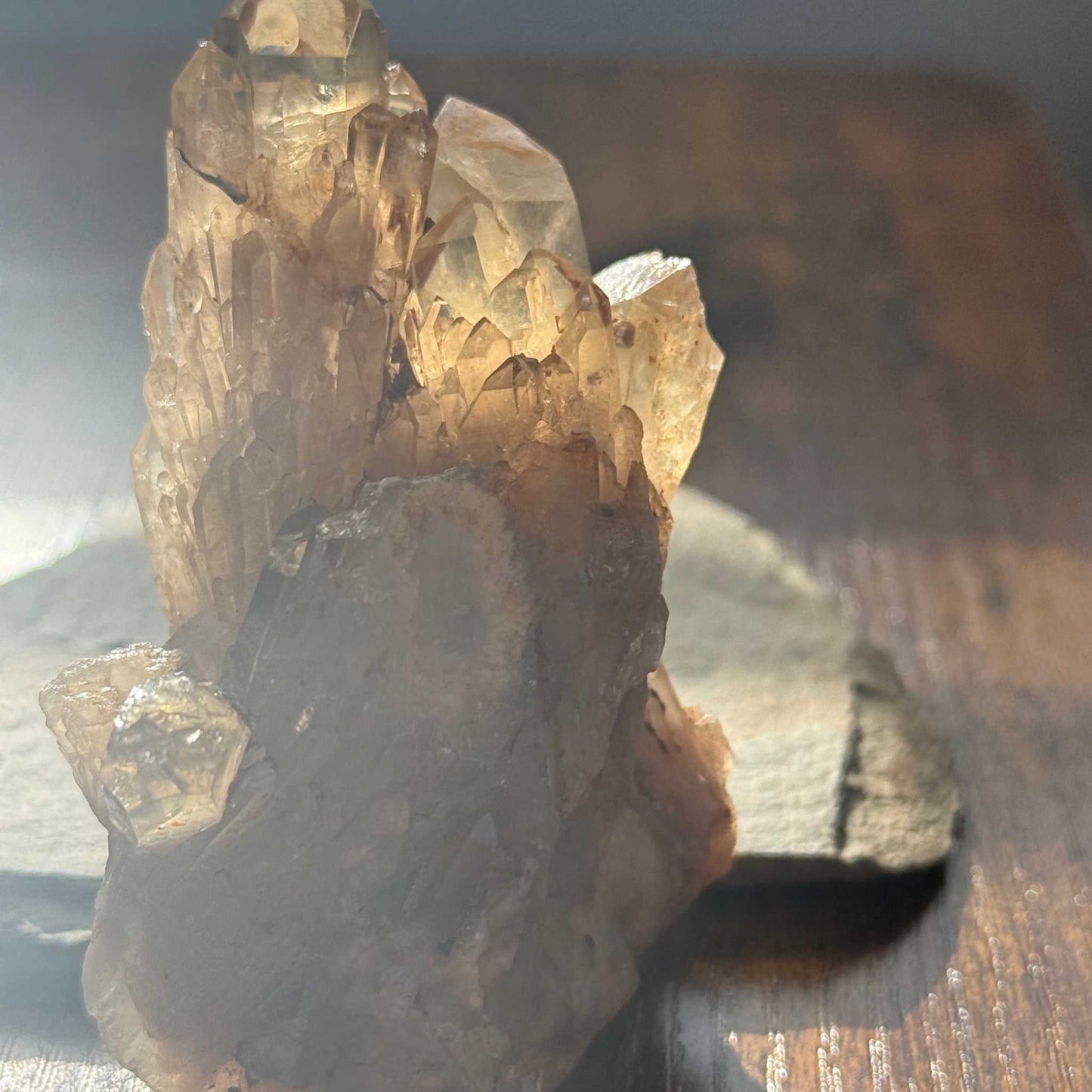 Natural Kundalini Citrine Summit Cluster 🌄✨