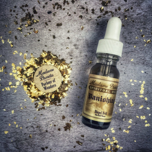 Banishing Oil – Ritual Anointing Blend for Protection & Energy Clearing