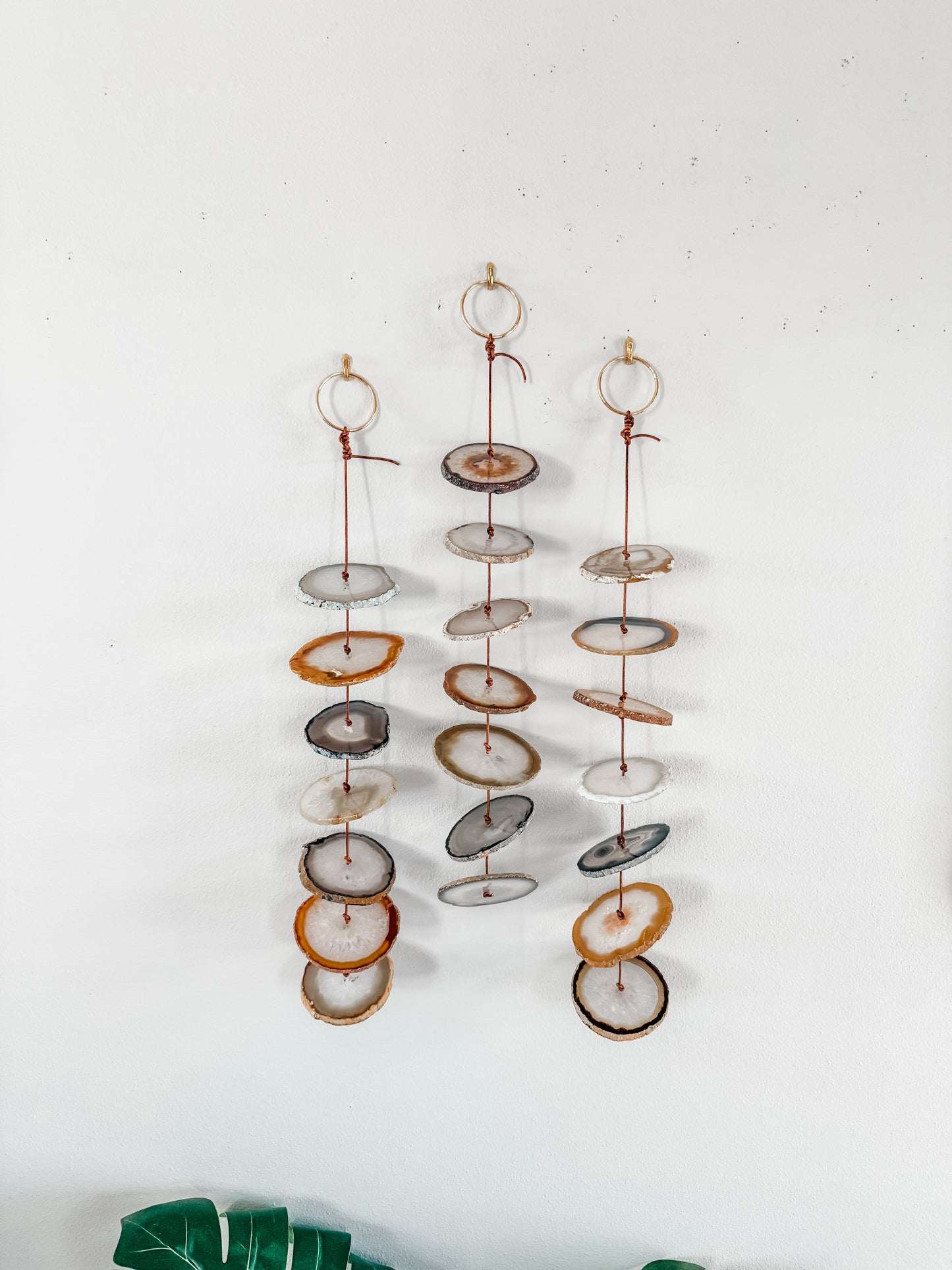 Natural & Gray Agate - Wall Hanging