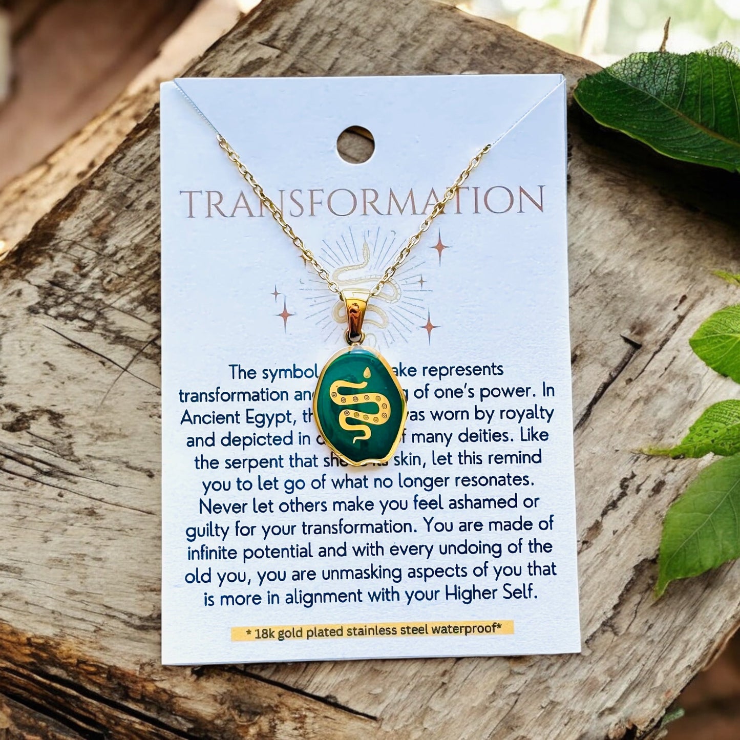 Transformation - 18K Gold Plated, Waterproof Necklace