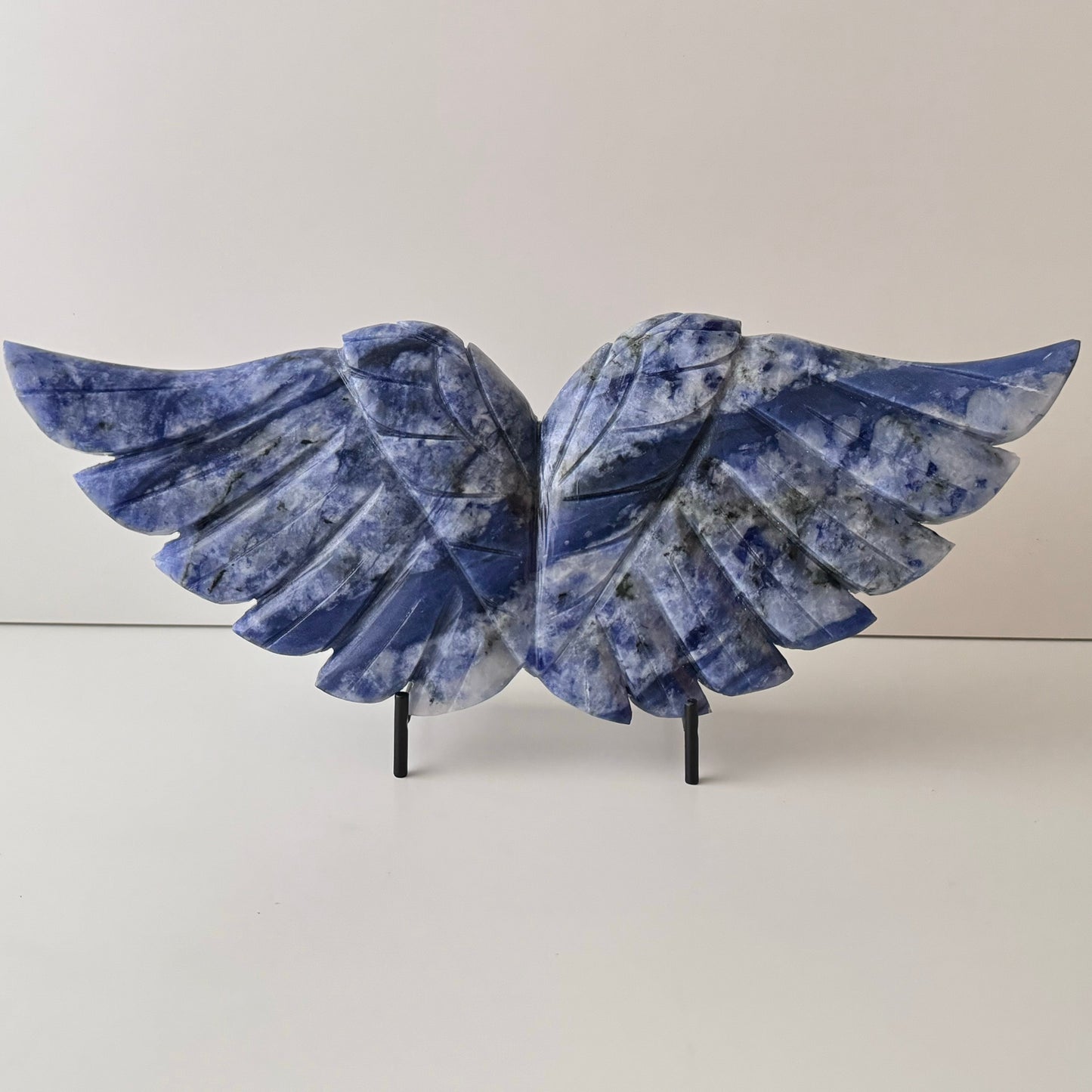 Crystal Carved Angel Wings - Ethically Sourced