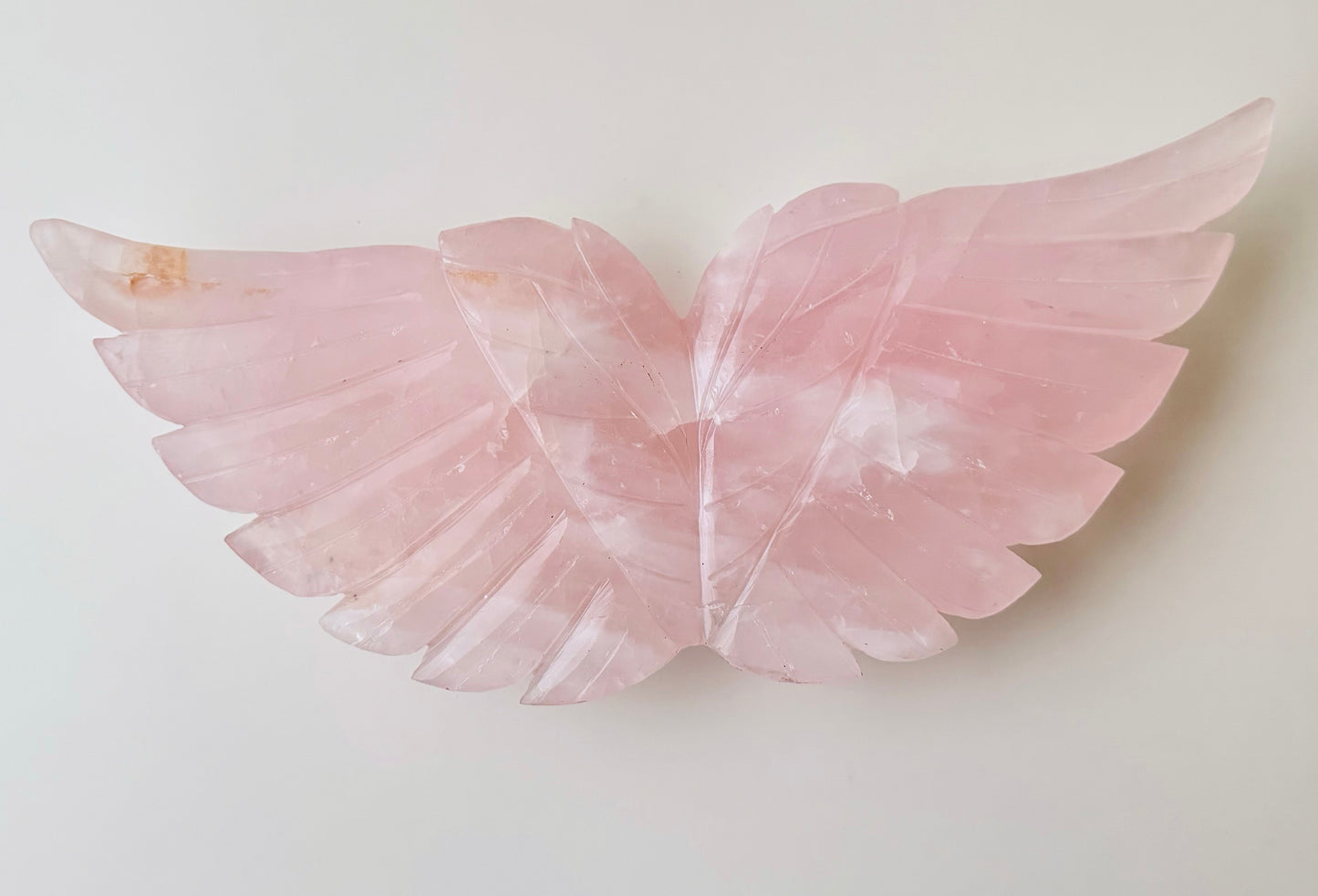 Crystal Carved Angel Wings - Ethically Sourced