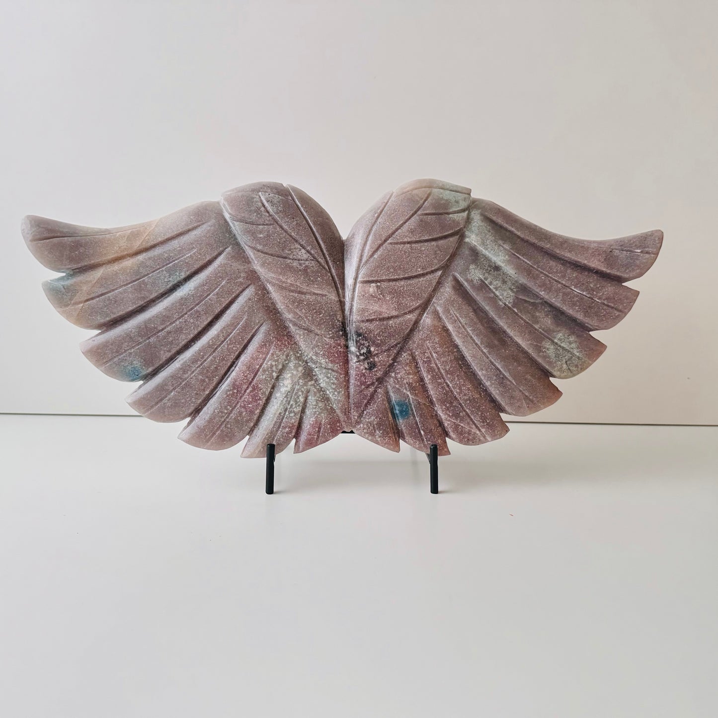 Crystal Carved Angel Wings - Ethically Sourced