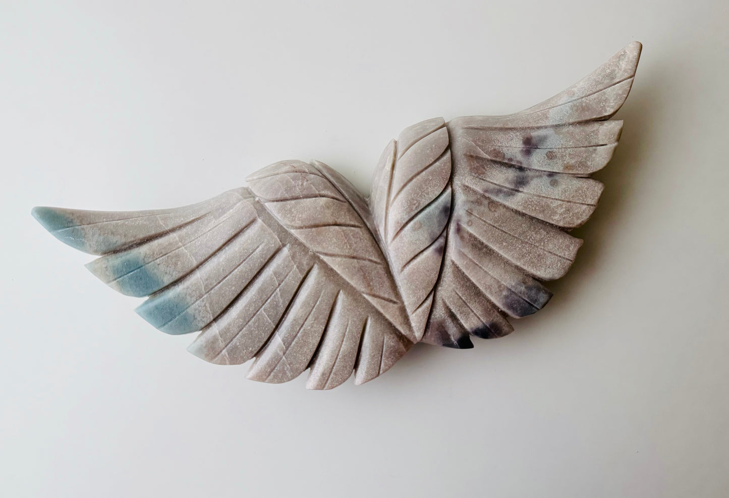 Crystal Carved Angel Wings - Ethically Sourced