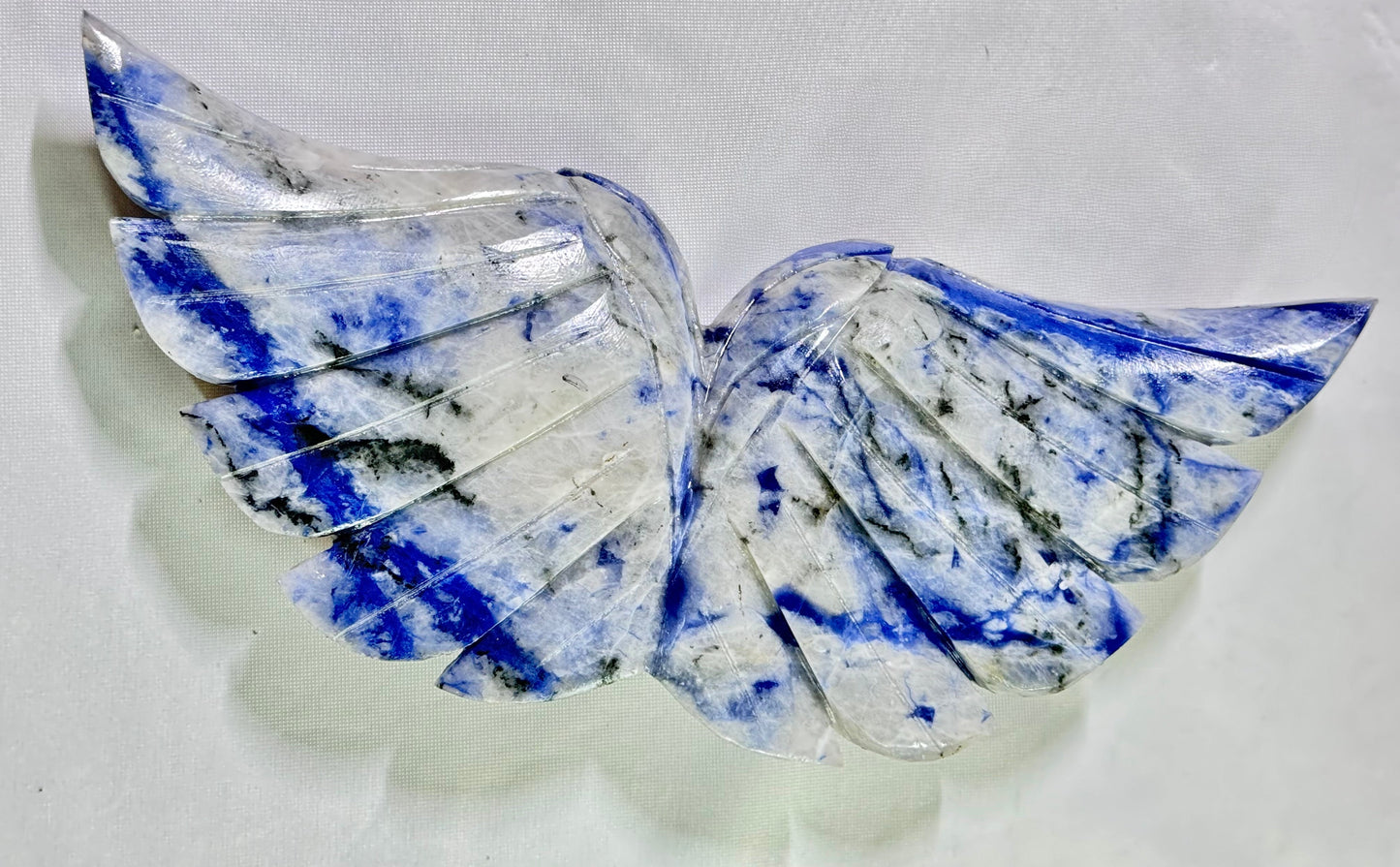Crystal Carved Angel Wings - Ethically Sourced