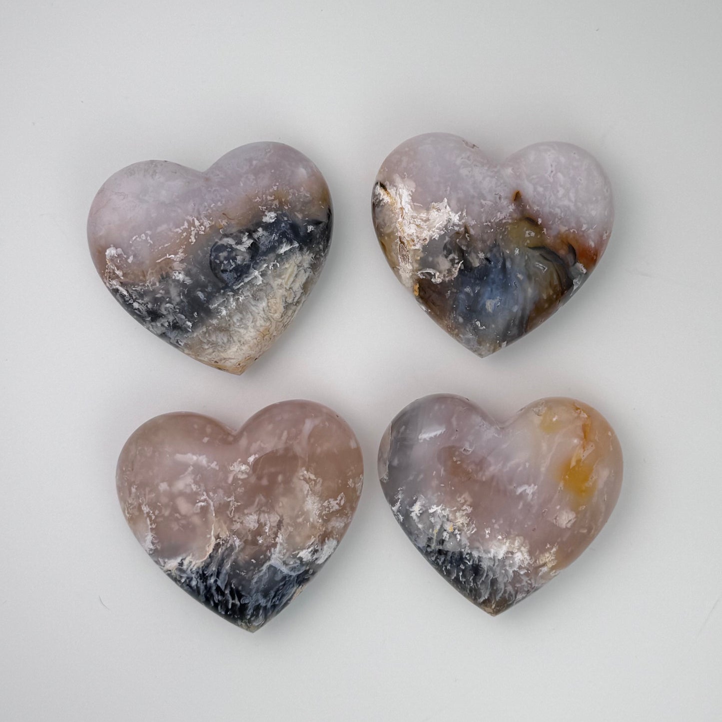 Plume Agate RARE Carvings