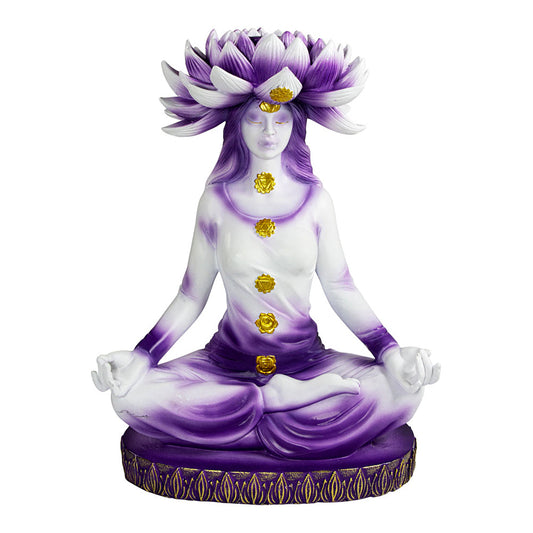 Lotus Chakra Goddess Backflow Incense Burner