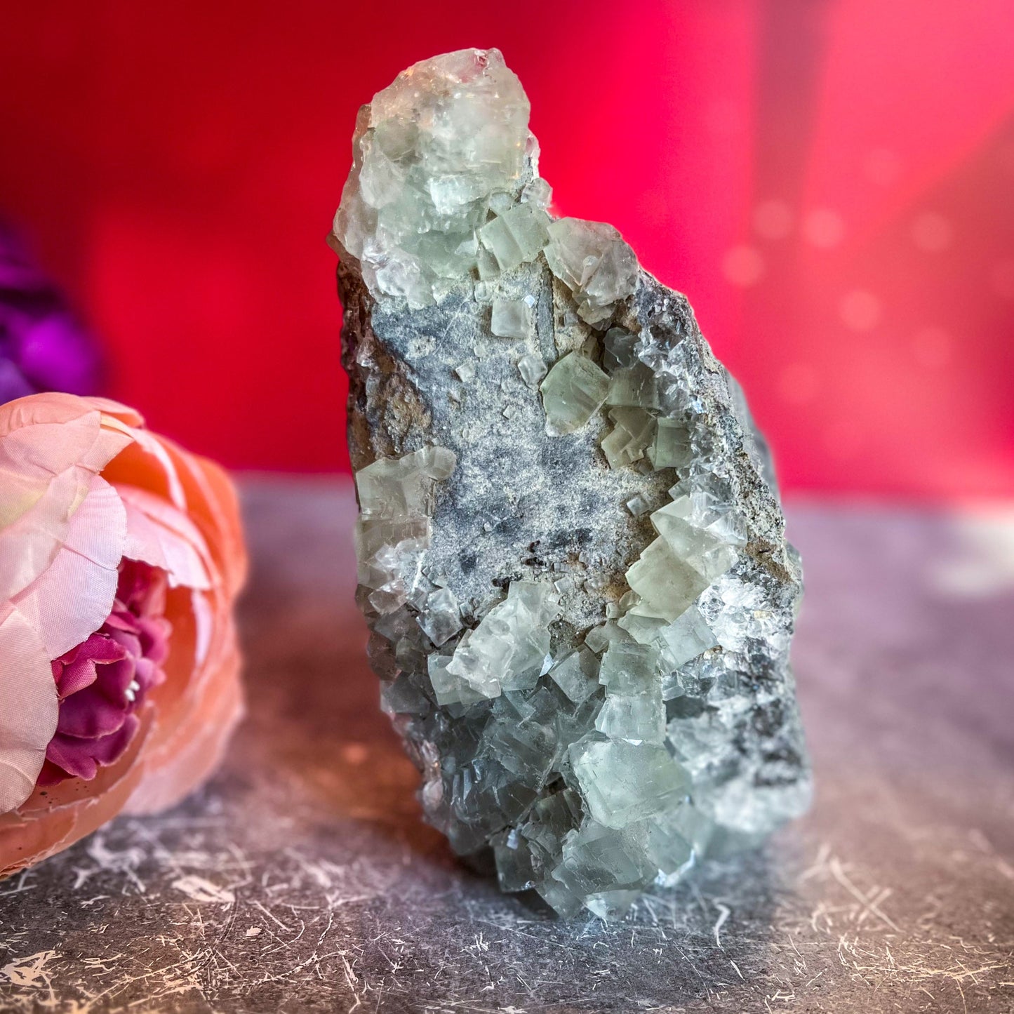 Light Green Cubic Fluorite from China