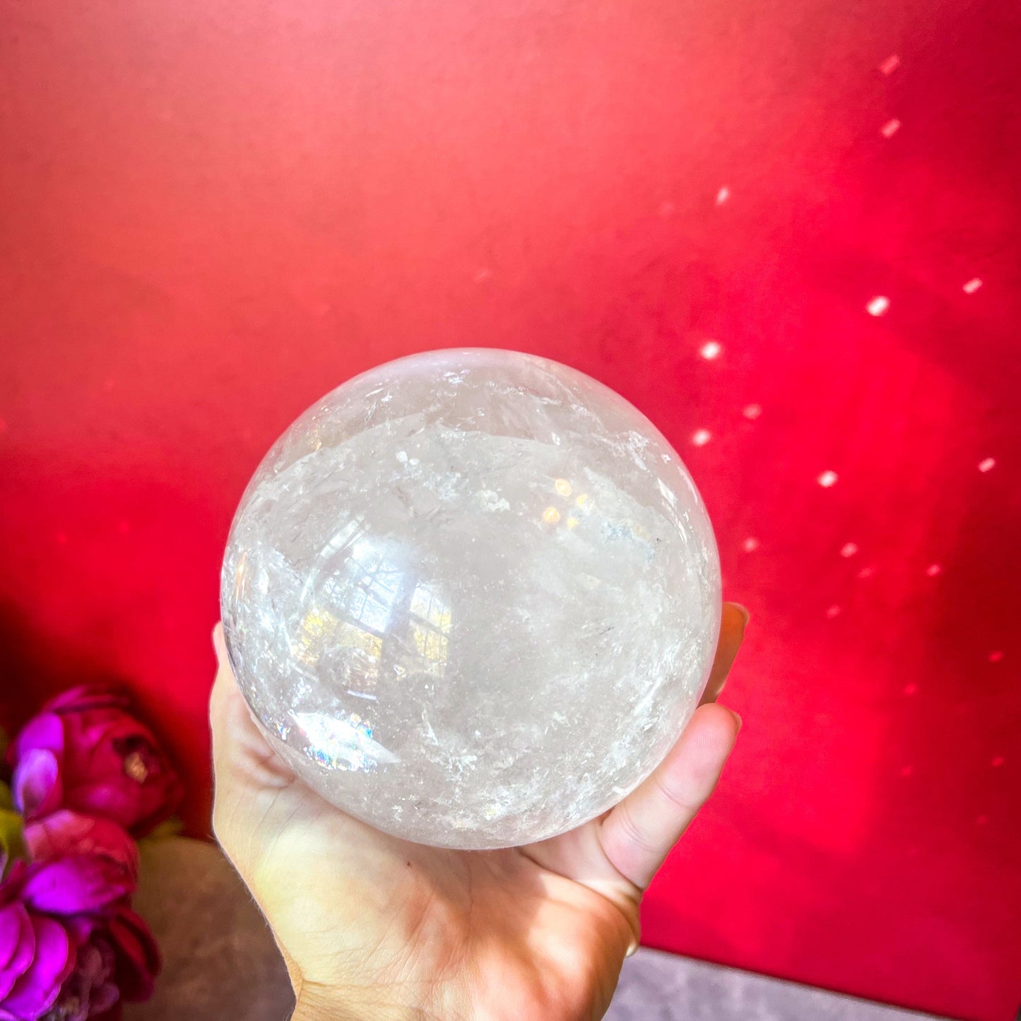 4 1/2" Rainbow Quartz Sphere
