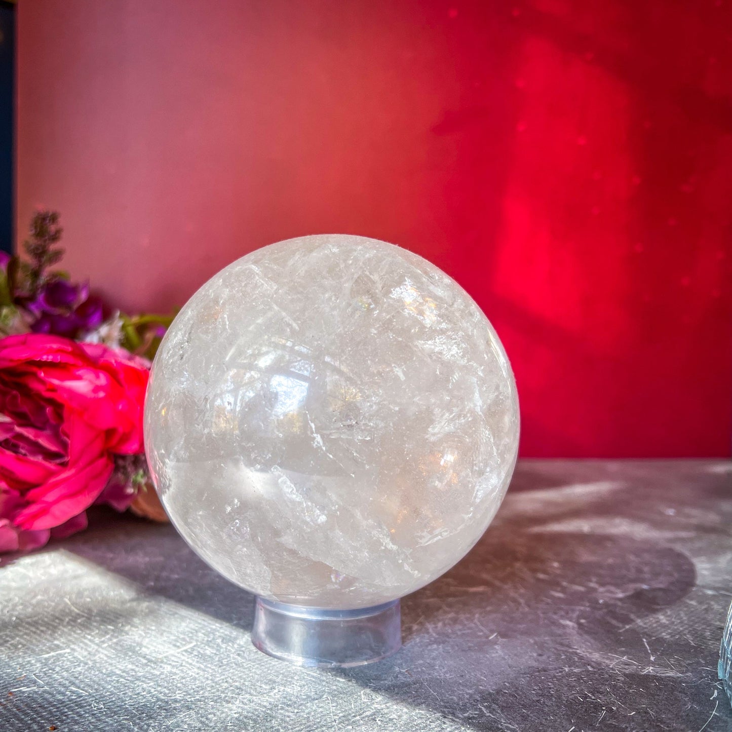 4 1/2" Rainbow Quartz Sphere