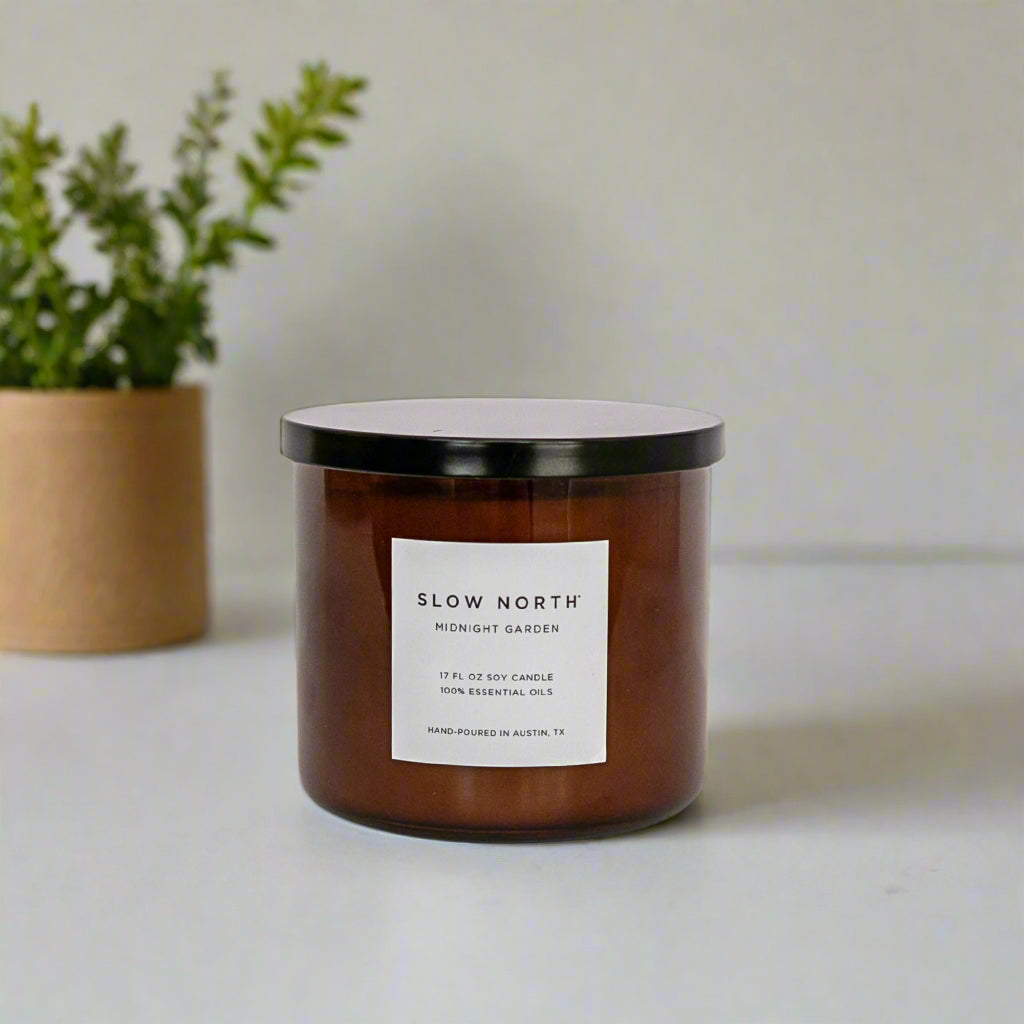 Midnight Garden (Lavender + Rosemary + Geranium) - 3-Wick Candle