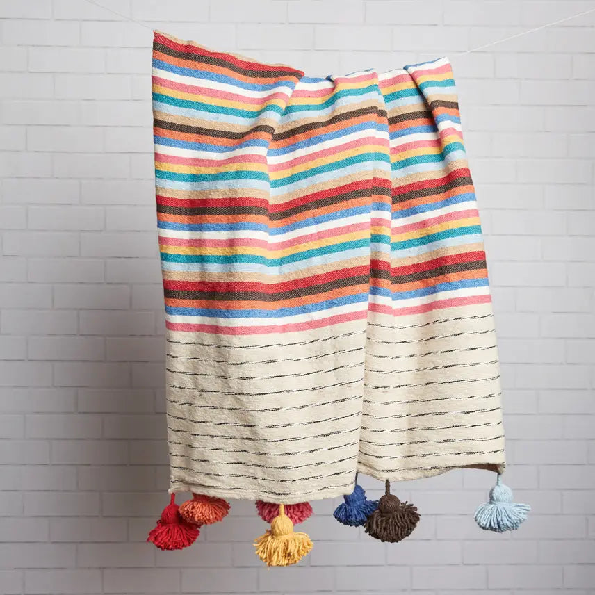 Moroccan Tassel Blankets