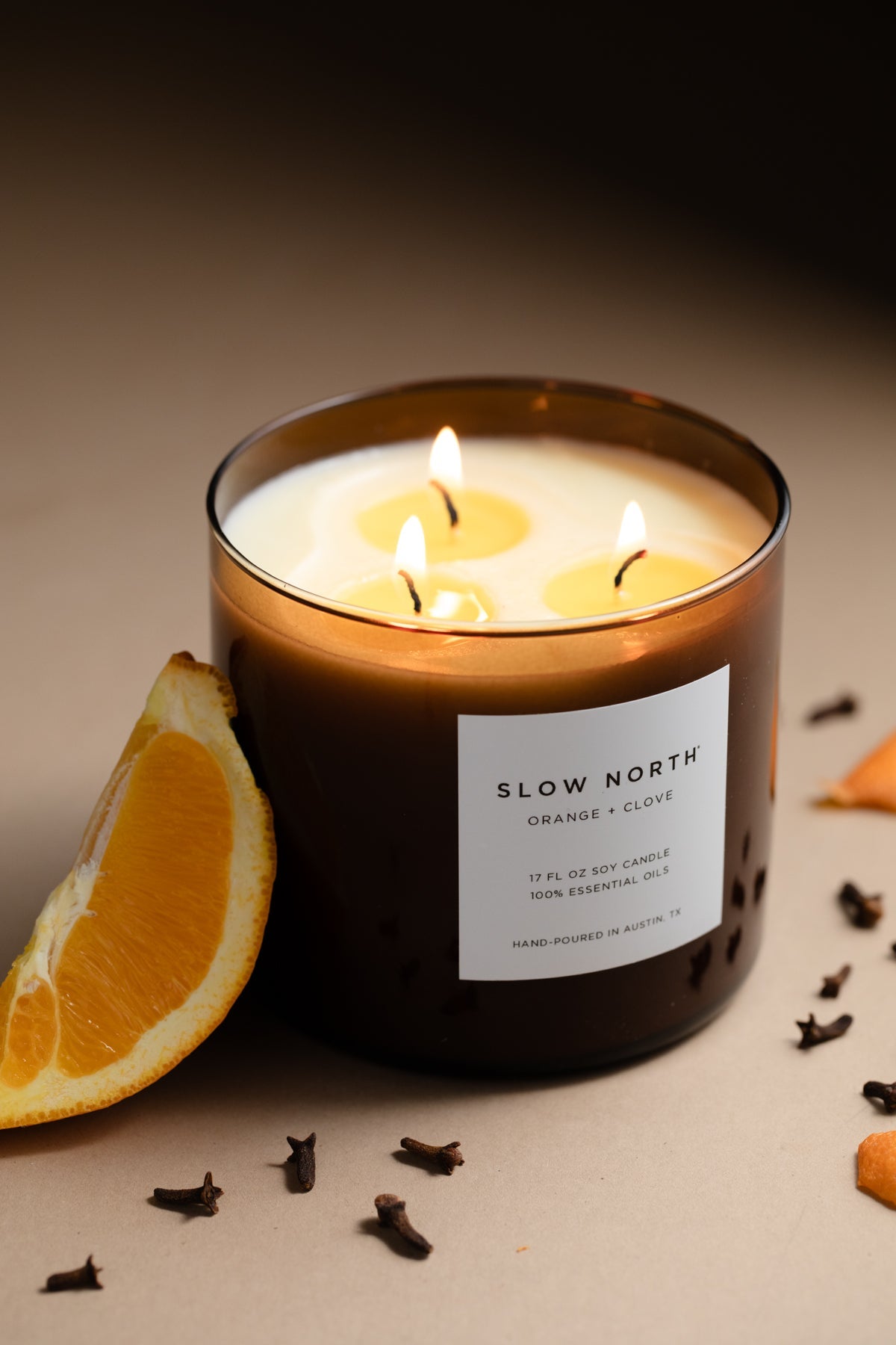 Orange + Clove - 3-Wick Candle