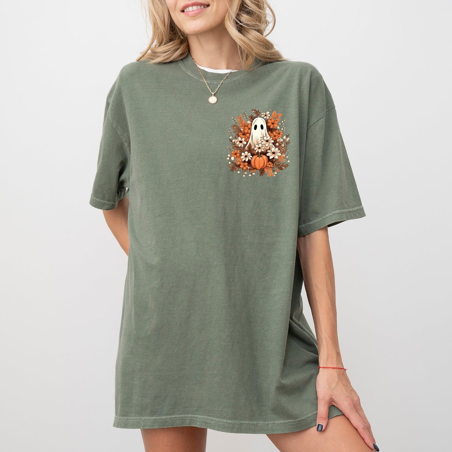 Floral Ghost - Comfort Colors T-Shirt