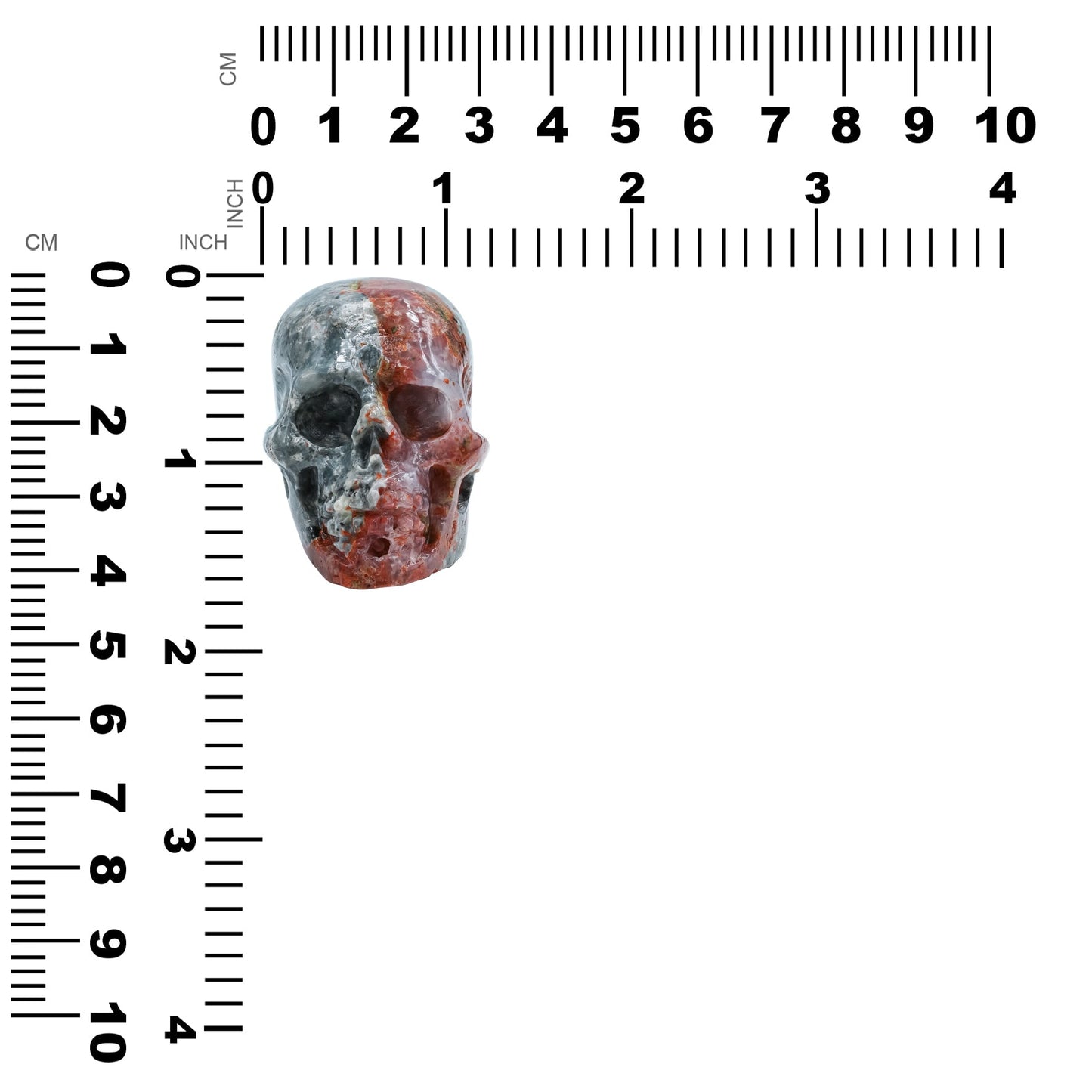 Hand Carved Magma Chalcedony Skull 526.5 cts - 1 Piece