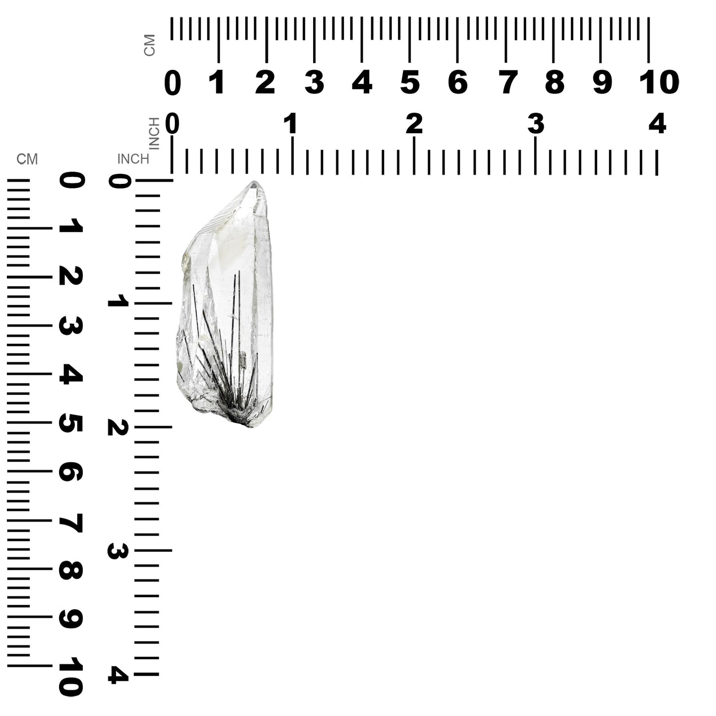 Starborn Clear Quartz Crystal with Black Rutile Collector's Corner Specimen 105 cts - 1 Piece