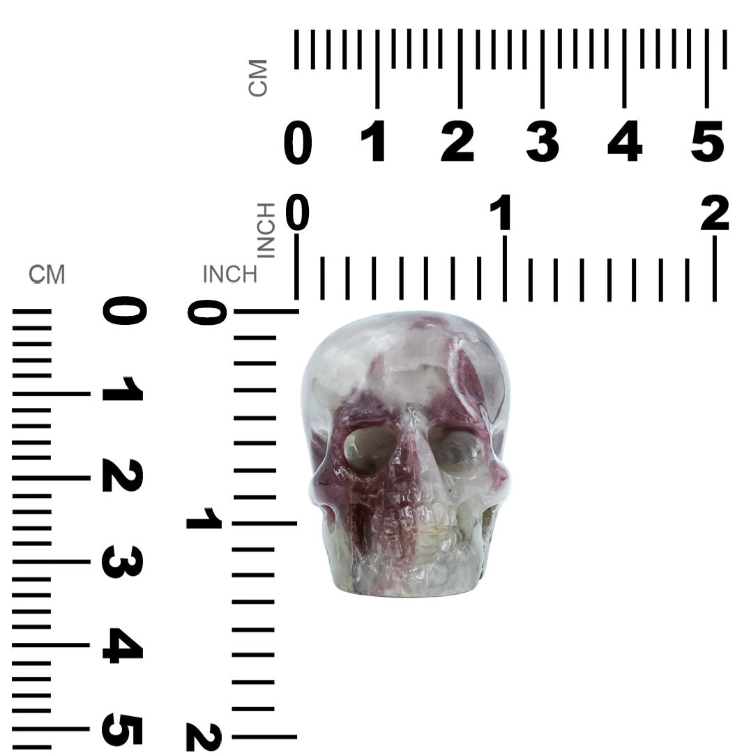 Carved Rubellite Tourmaline from Paraiba Skull 319 cts - 1 piece