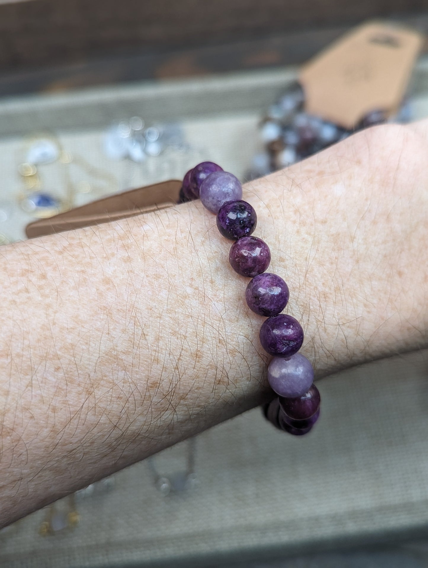 Lepidolite Bracelets (Various Sizes Available)