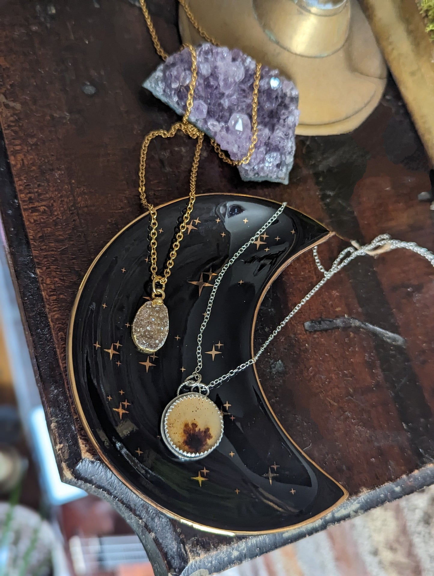 Crescent Moon Trinket Dish (3 Colors Available)