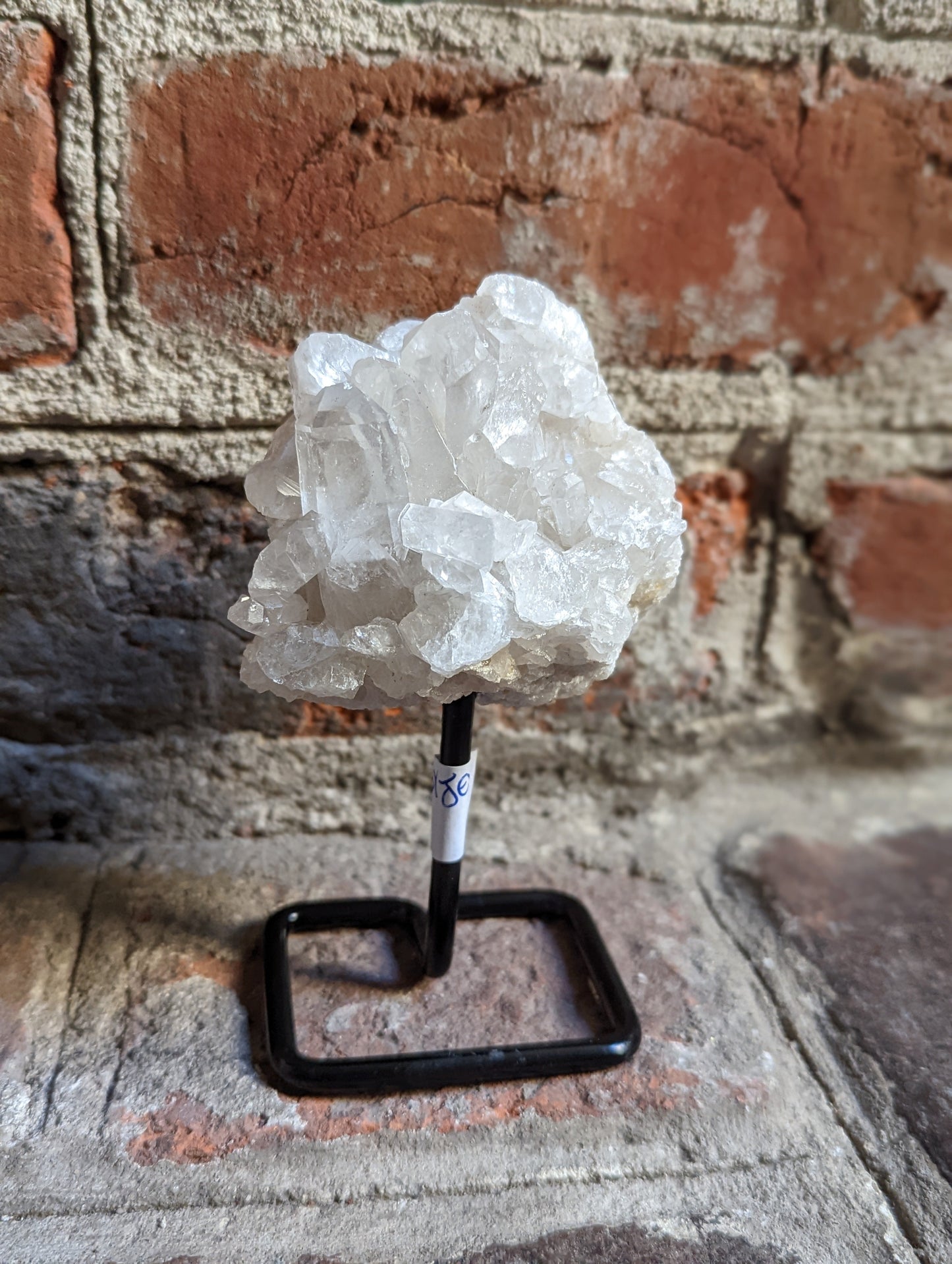 Small Raw Crystals on Metal Stand