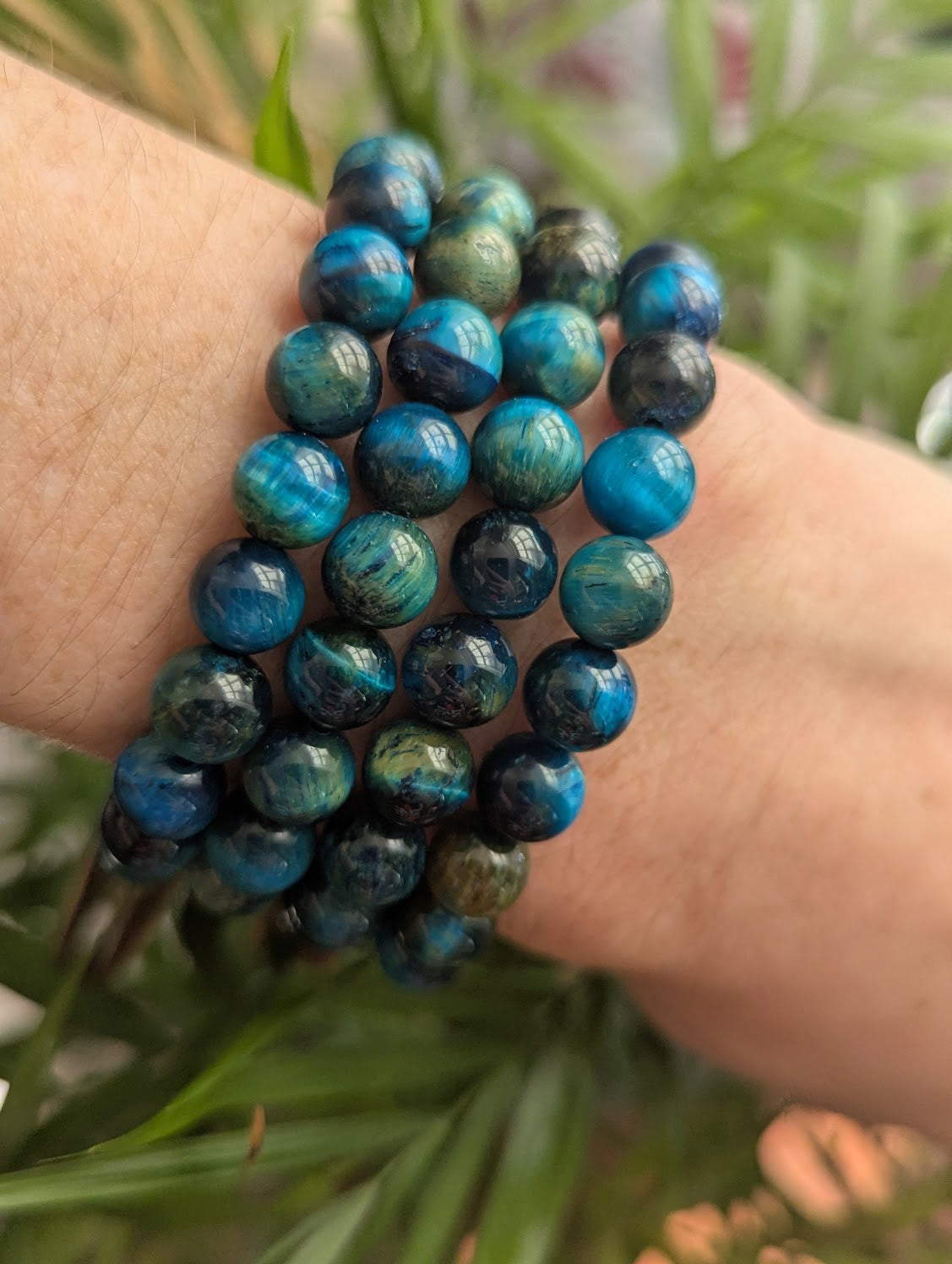 Blue Tigers Eye Bracelet (Various Sizes Available)