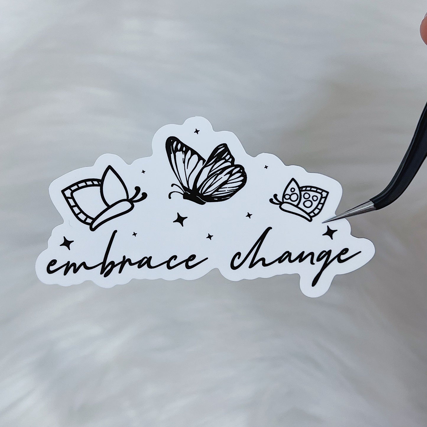 Embrace Change Butterfly Vinyl Sticker Die Cut