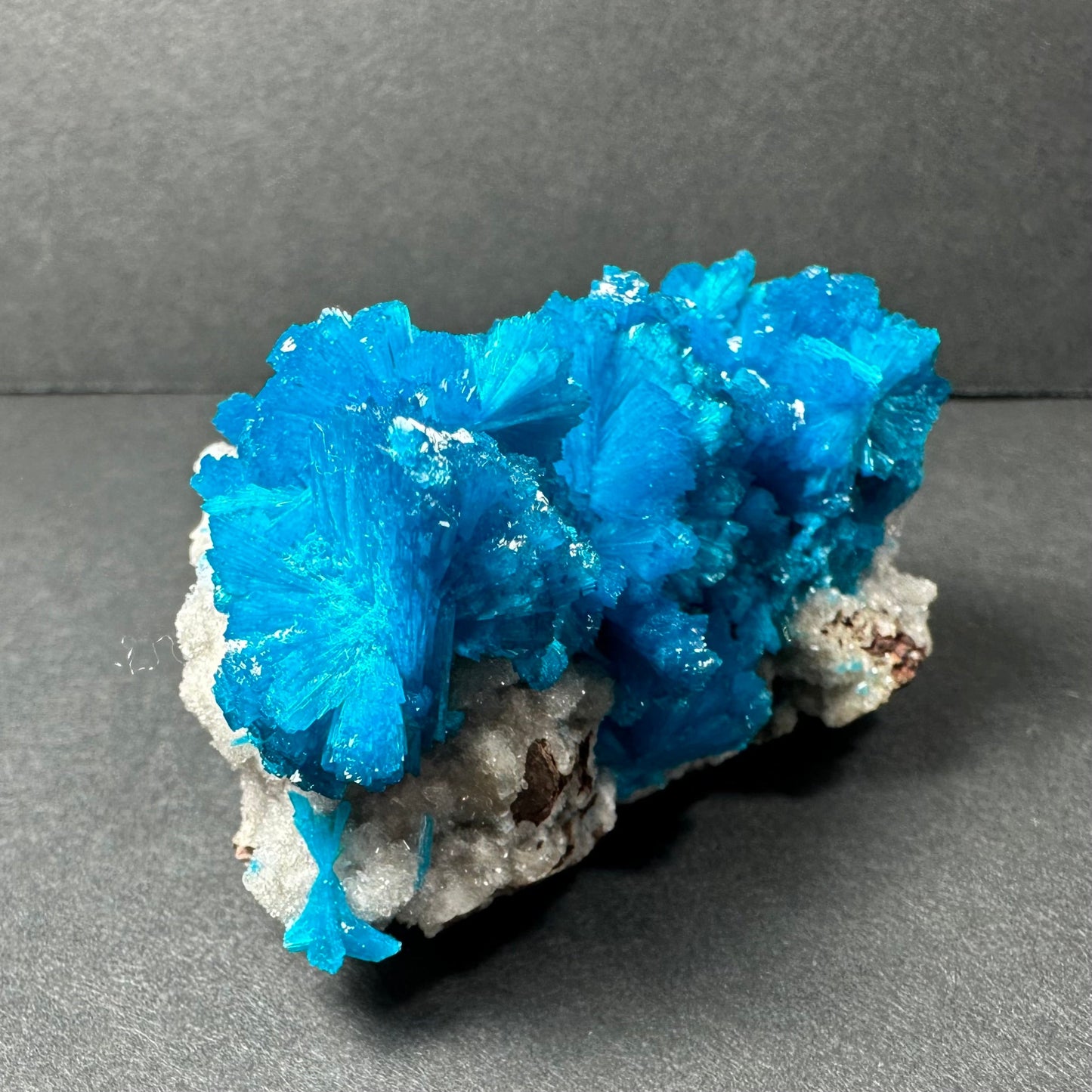Cavansite on Matrix – 78g Vivid Blue Crystal Specimen from Pune, India
