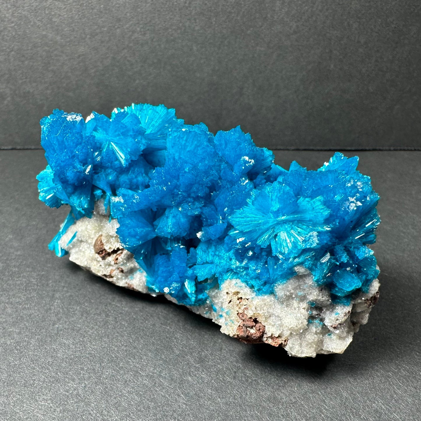 Cavansite on Matrix – 78g Vivid Blue Crystal Specimen from Pune, India