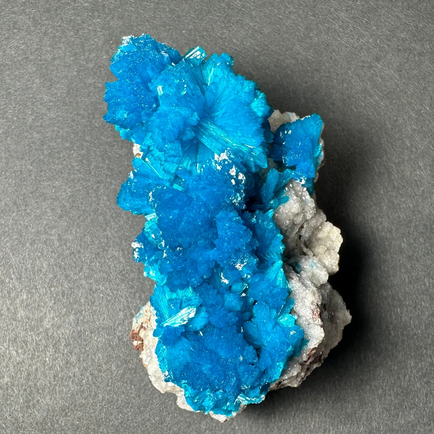 Cavansite on Matrix – 78g Vivid Blue Crystal Specimen from Pune, India