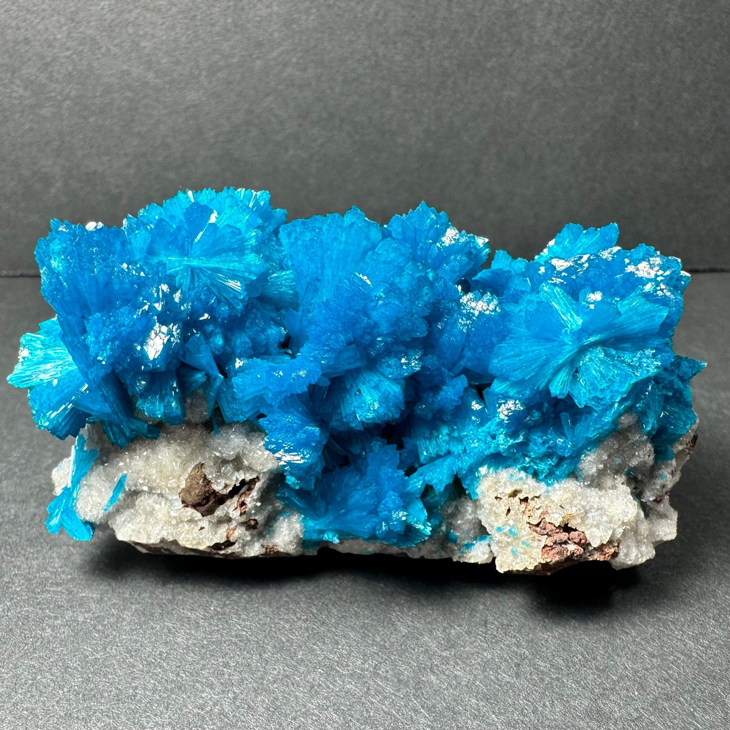 Cavansite on Matrix – 78g Vivid Blue Crystal Specimen from Pune, India
