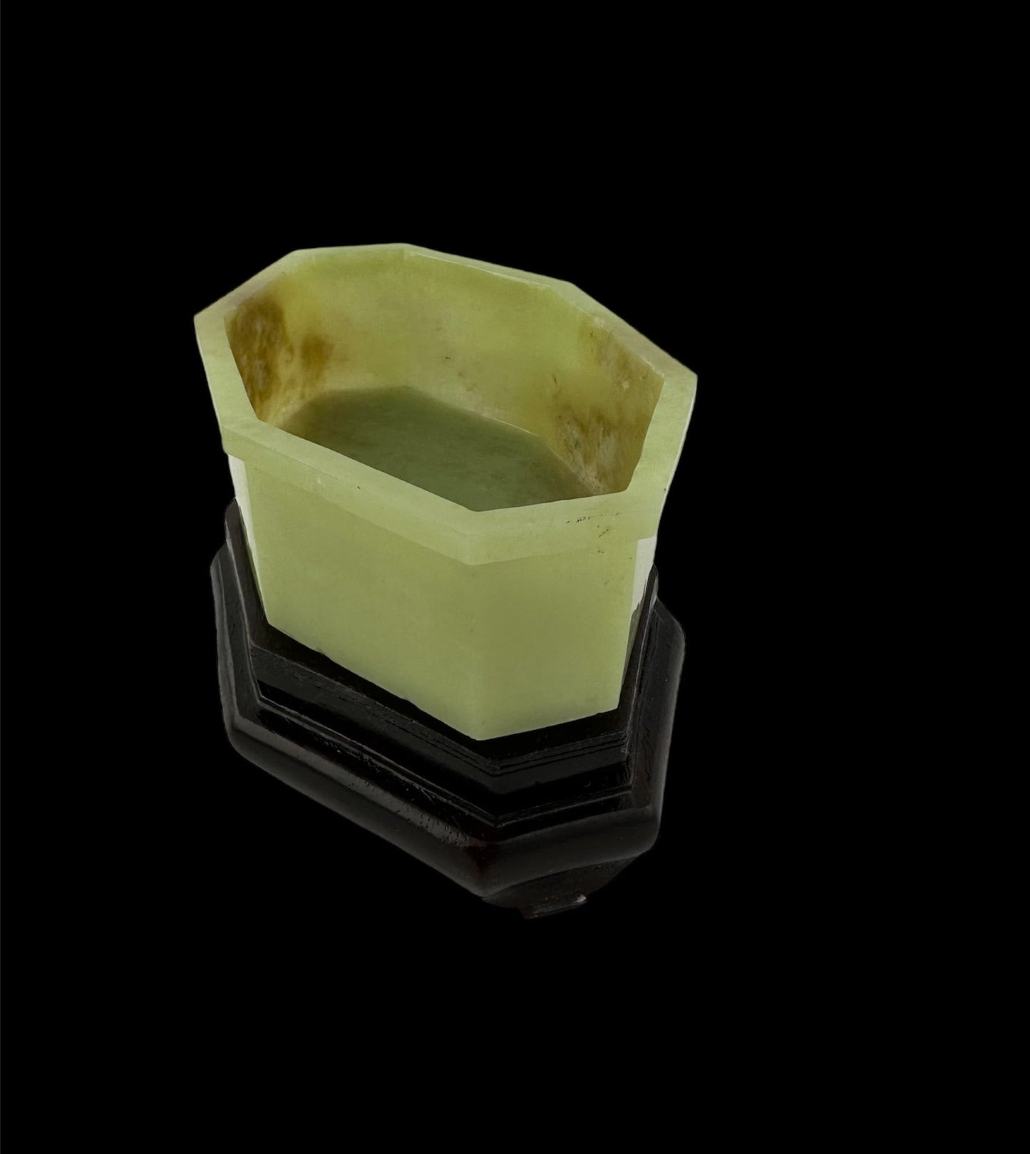 Vintage Korean Jade Bowl 5.95" – Hand Carved 1980s