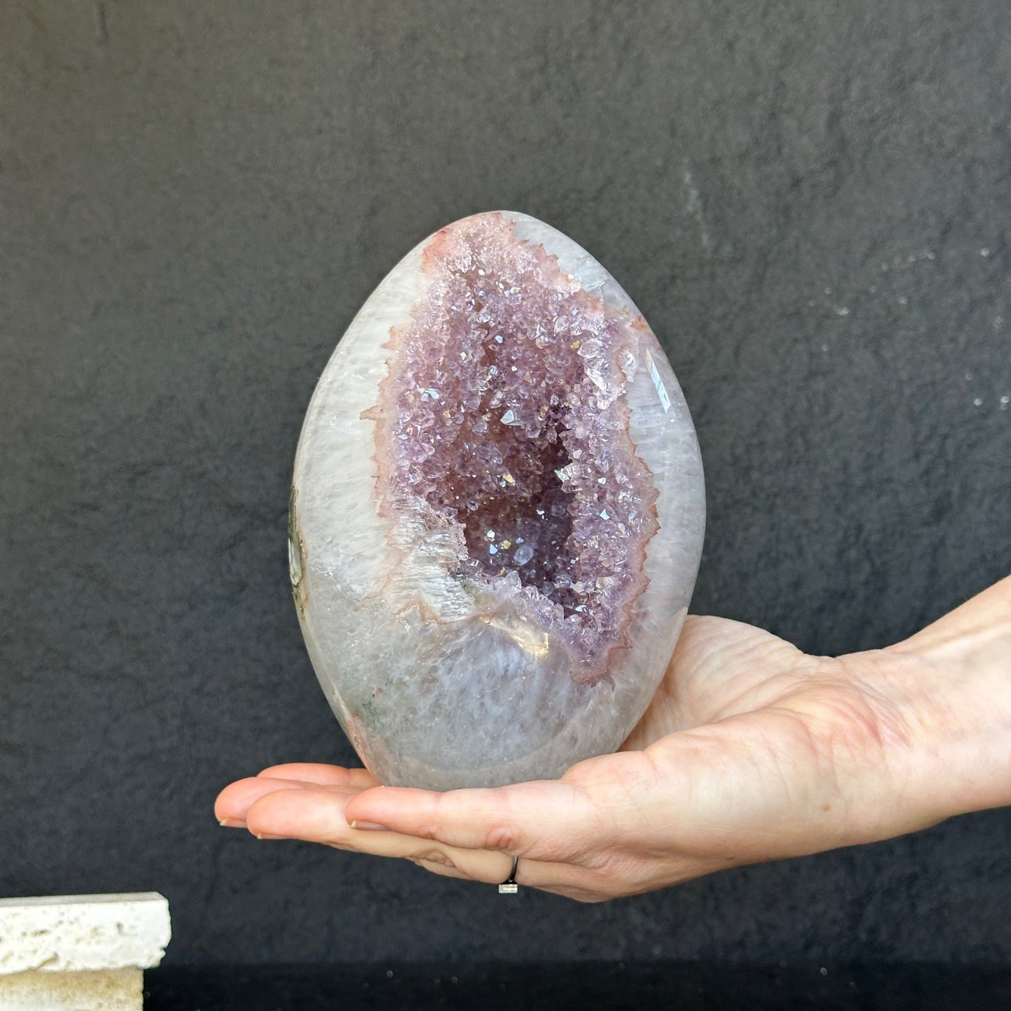 XL Pastel Amethyst Geode Cave Statement Piece