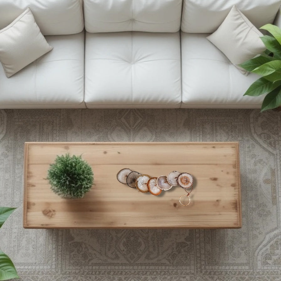 Natural & Gray Agate - Wall Hanging