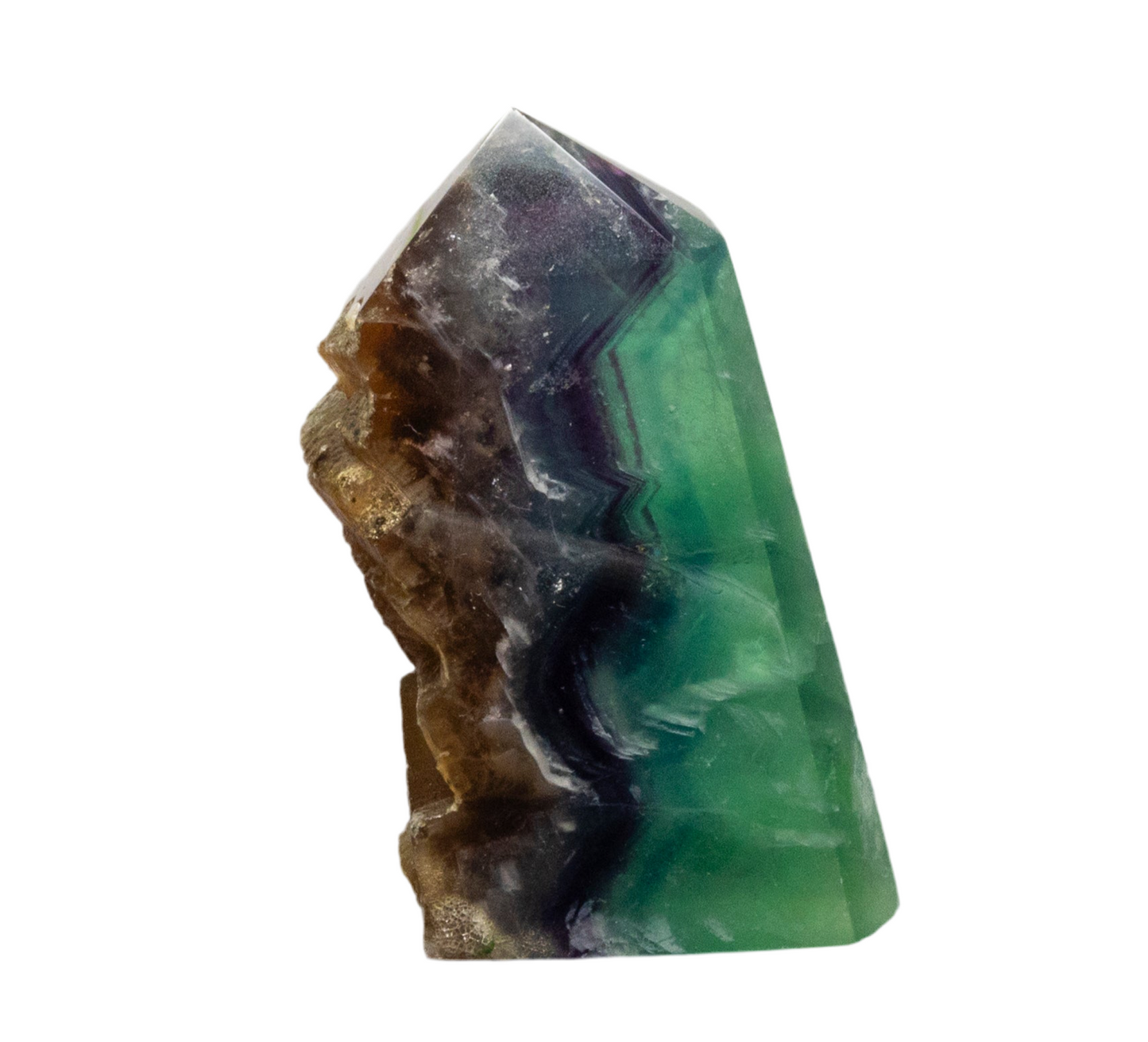 Rainbow Fluorite Raw Edge Tower
