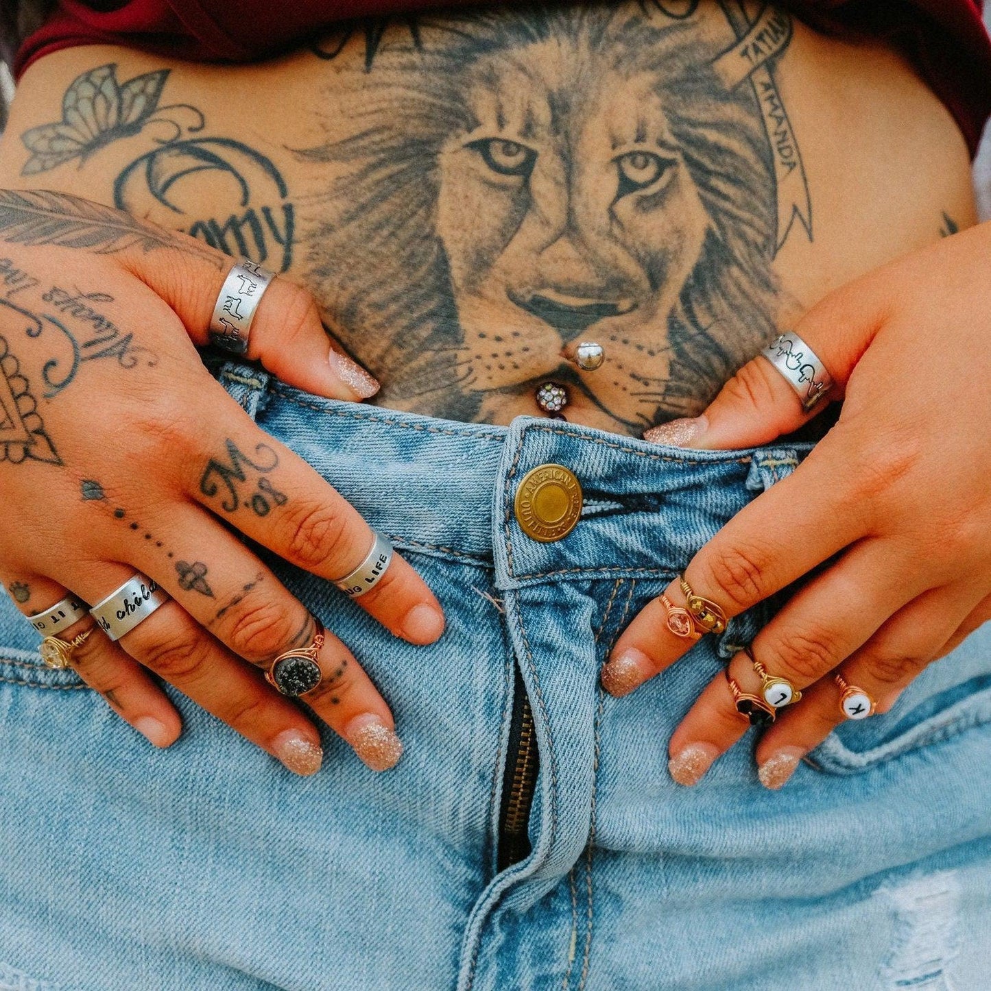 Reindeer Middle Finger Christmas Ring