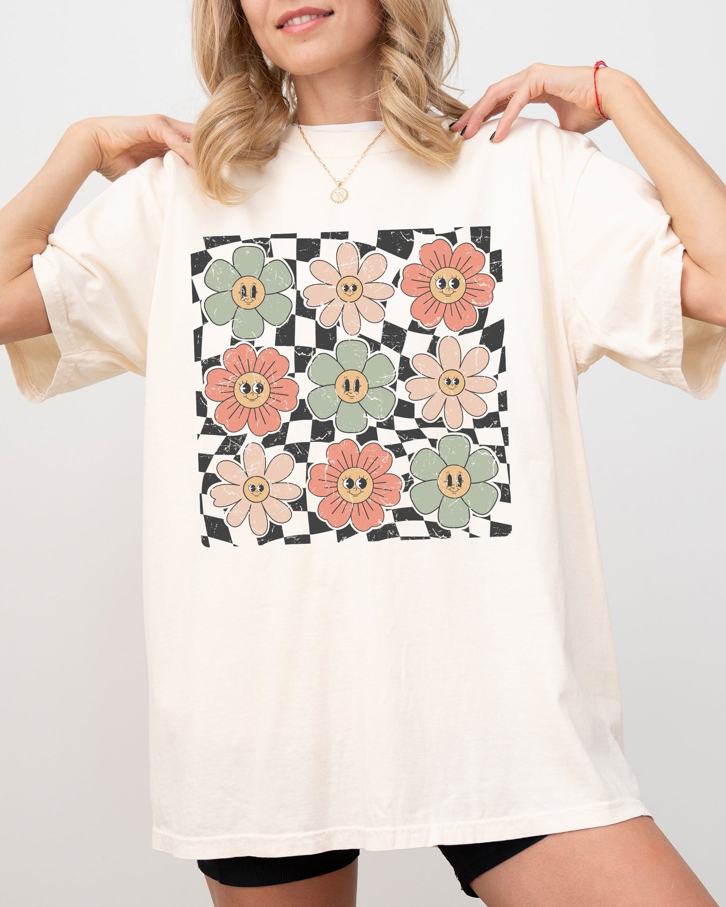Retro Flowers - Comfort Colors T-Shirt