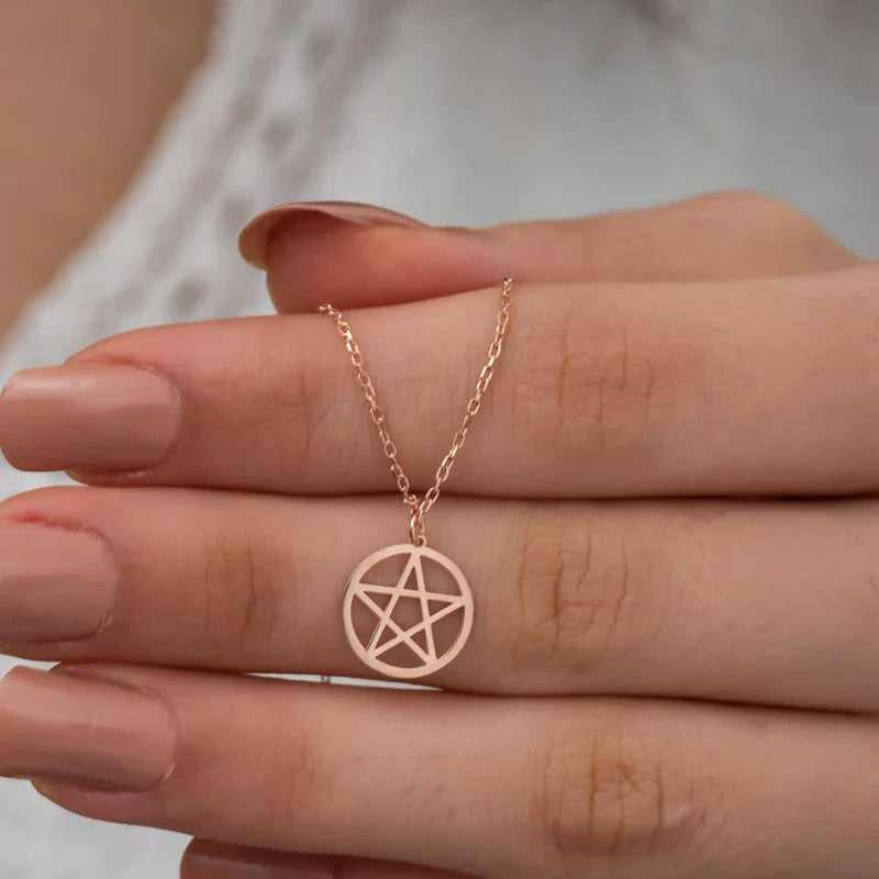 Pentacle Chain Necklace