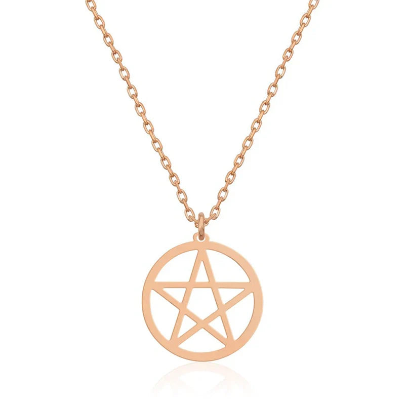 Pentacle Chain Necklace