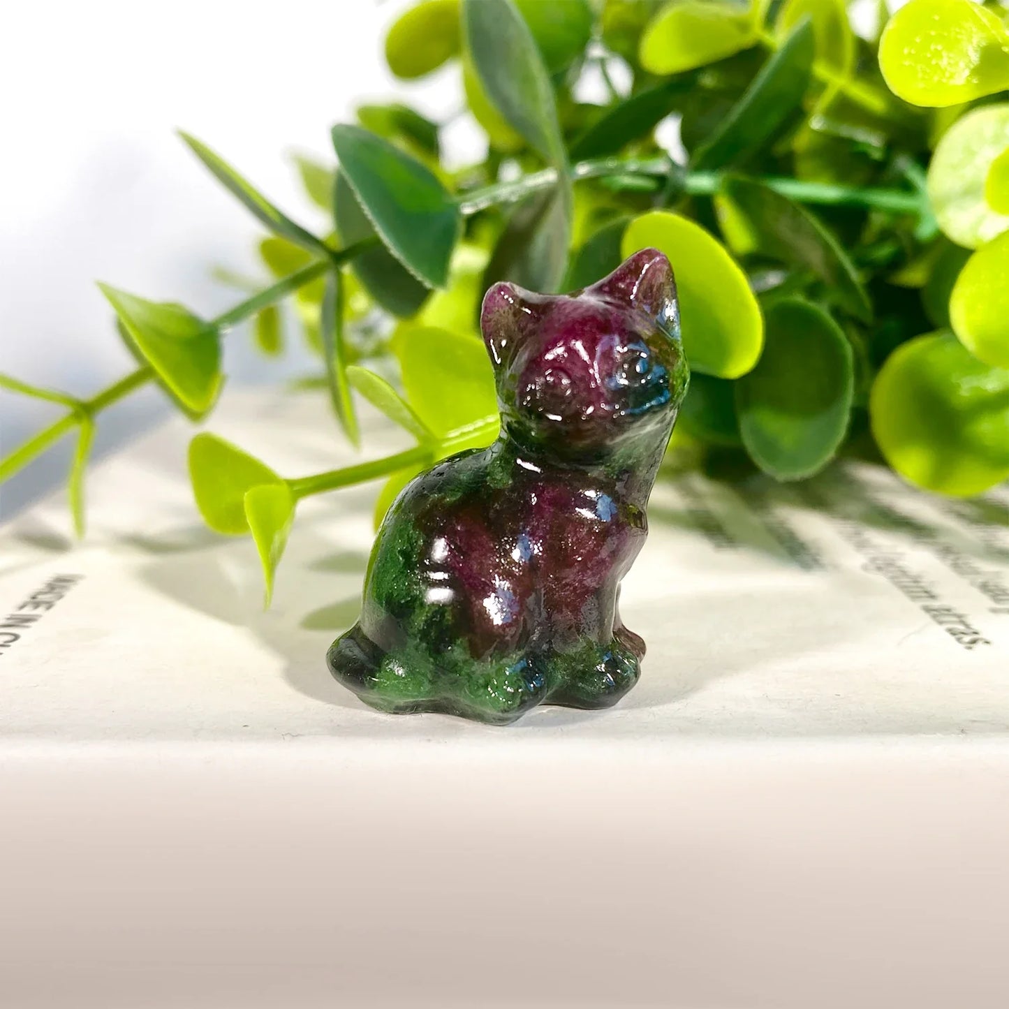 Crystal Cat Statue