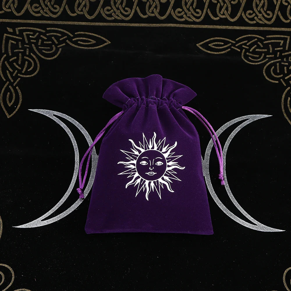Witchy Purple Velvet Tarot Card Bags