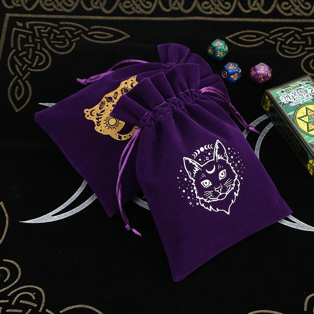Witchy Purple Velvet Tarot Card Bags