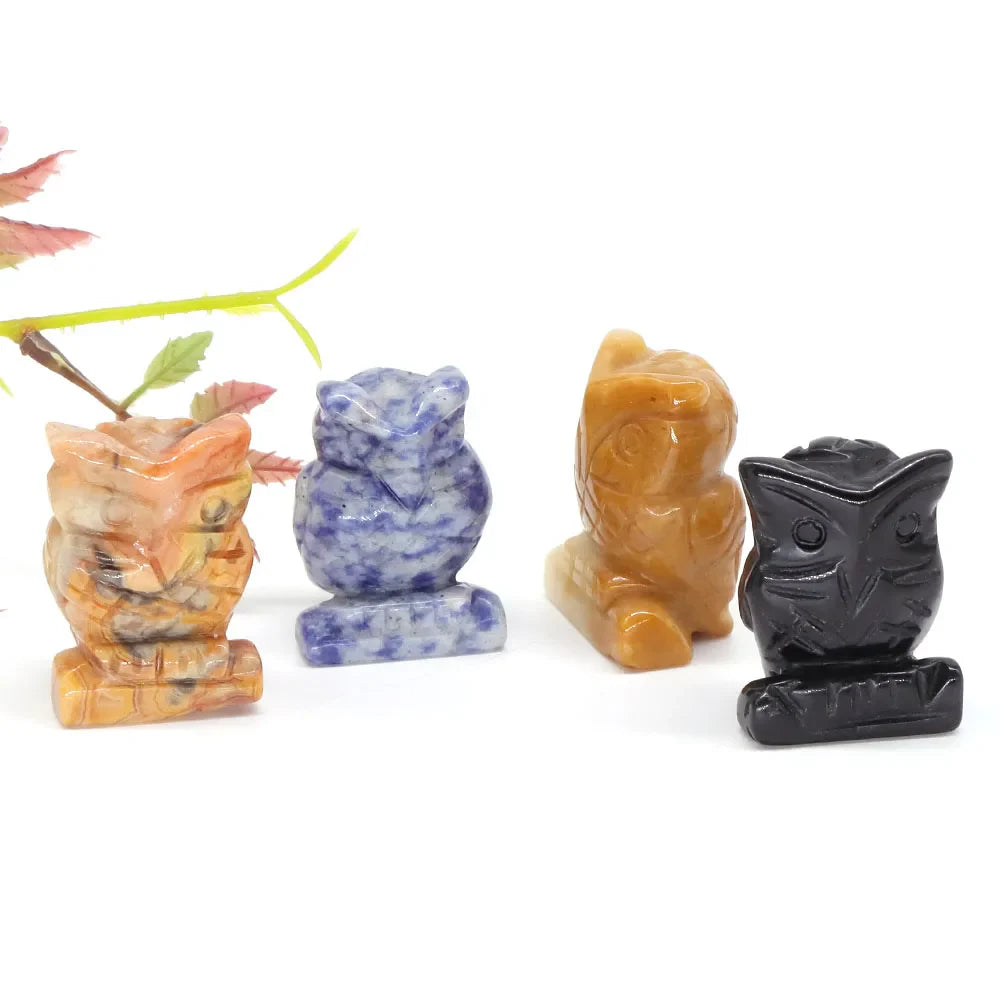 Owl Crystal Figurines