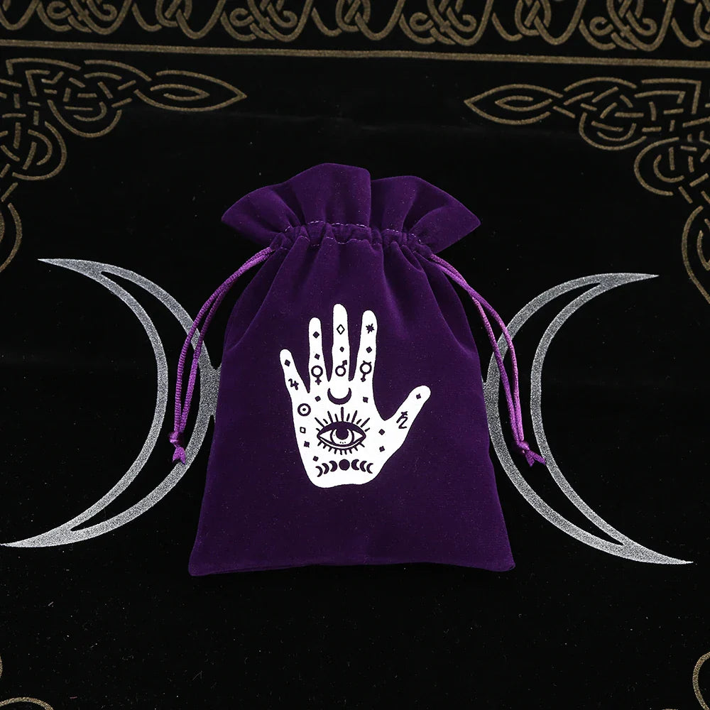 Witchy Purple Velvet Tarot Card Bags