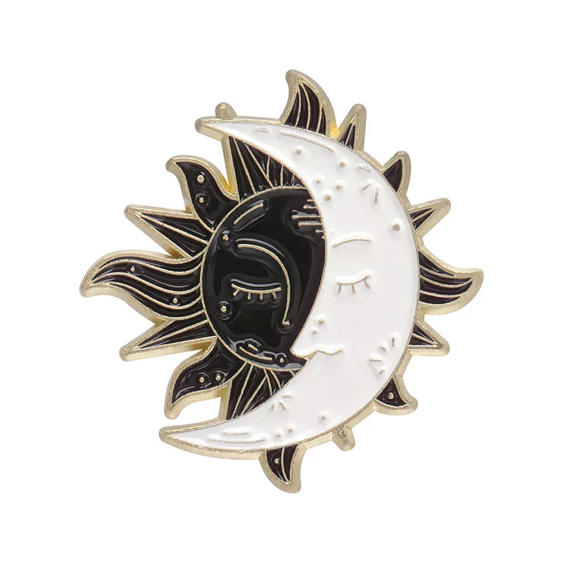 Sun Moon Enamel Pin