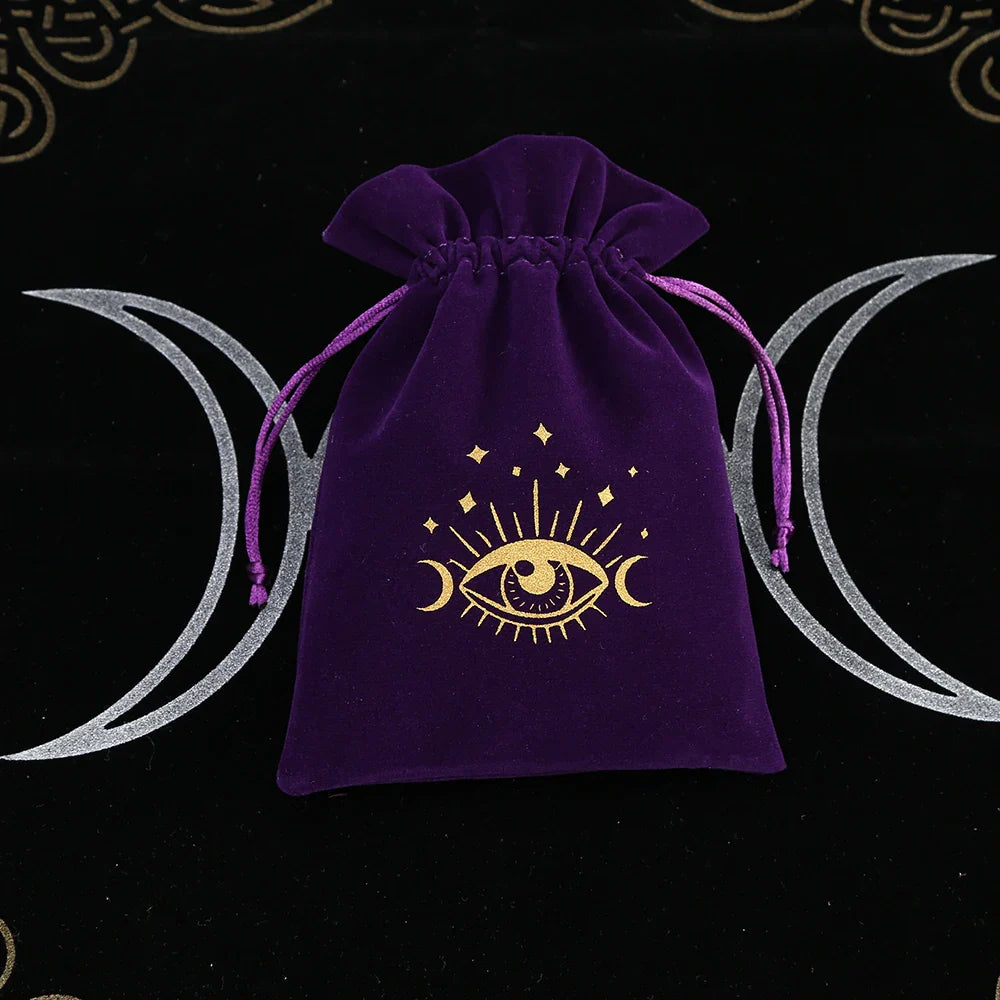 Witchy Purple Velvet Tarot Card Bags