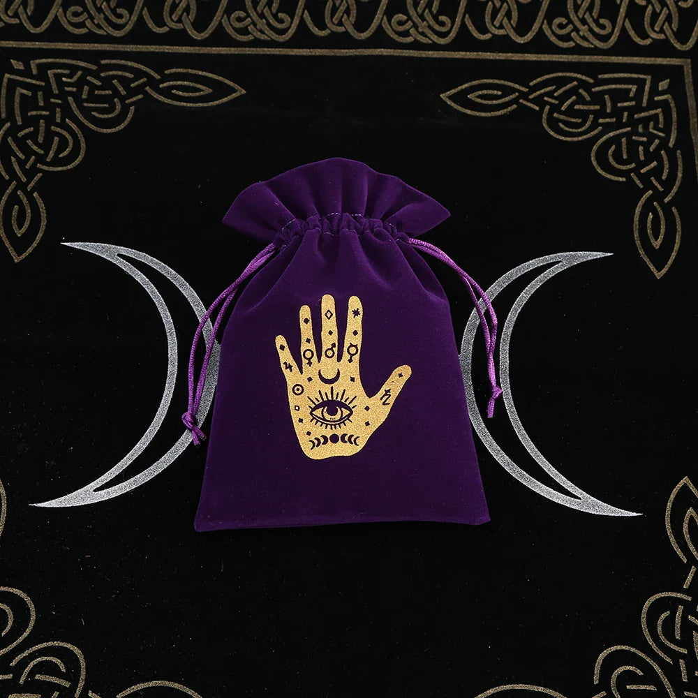 Witchy Purple Velvet Tarot Card Bags